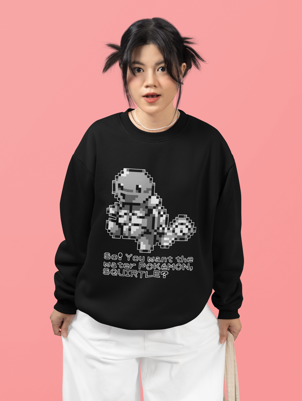 Red & Blue Sprites - So! - PKMN019 - Sudadera Juvenil Cuello Redondo (8 - 14 años)