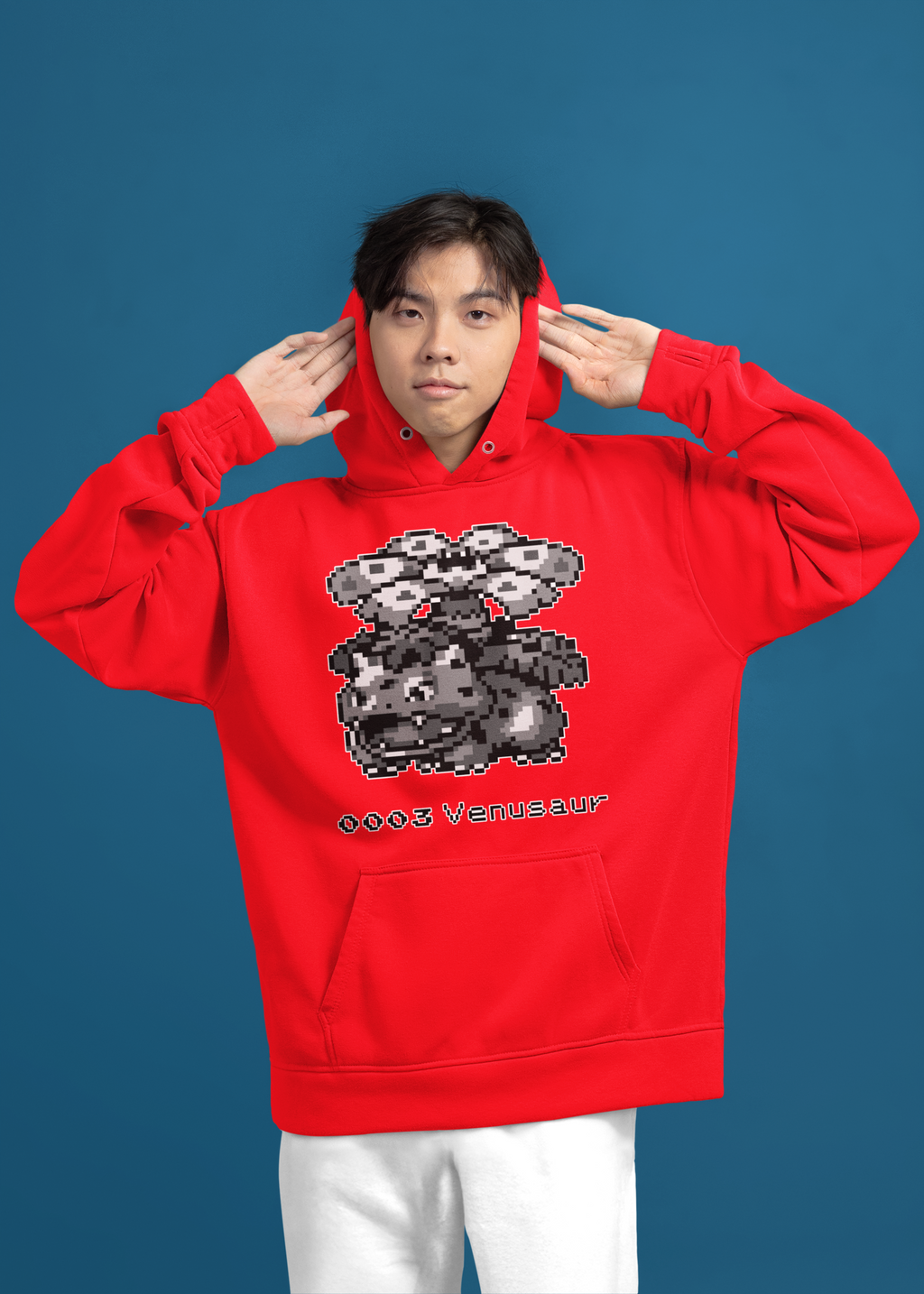 Red & Blue Sprites - PKMN008 - Sudadera Juvenil con Capucha y Cangurera (8 - 14 años)