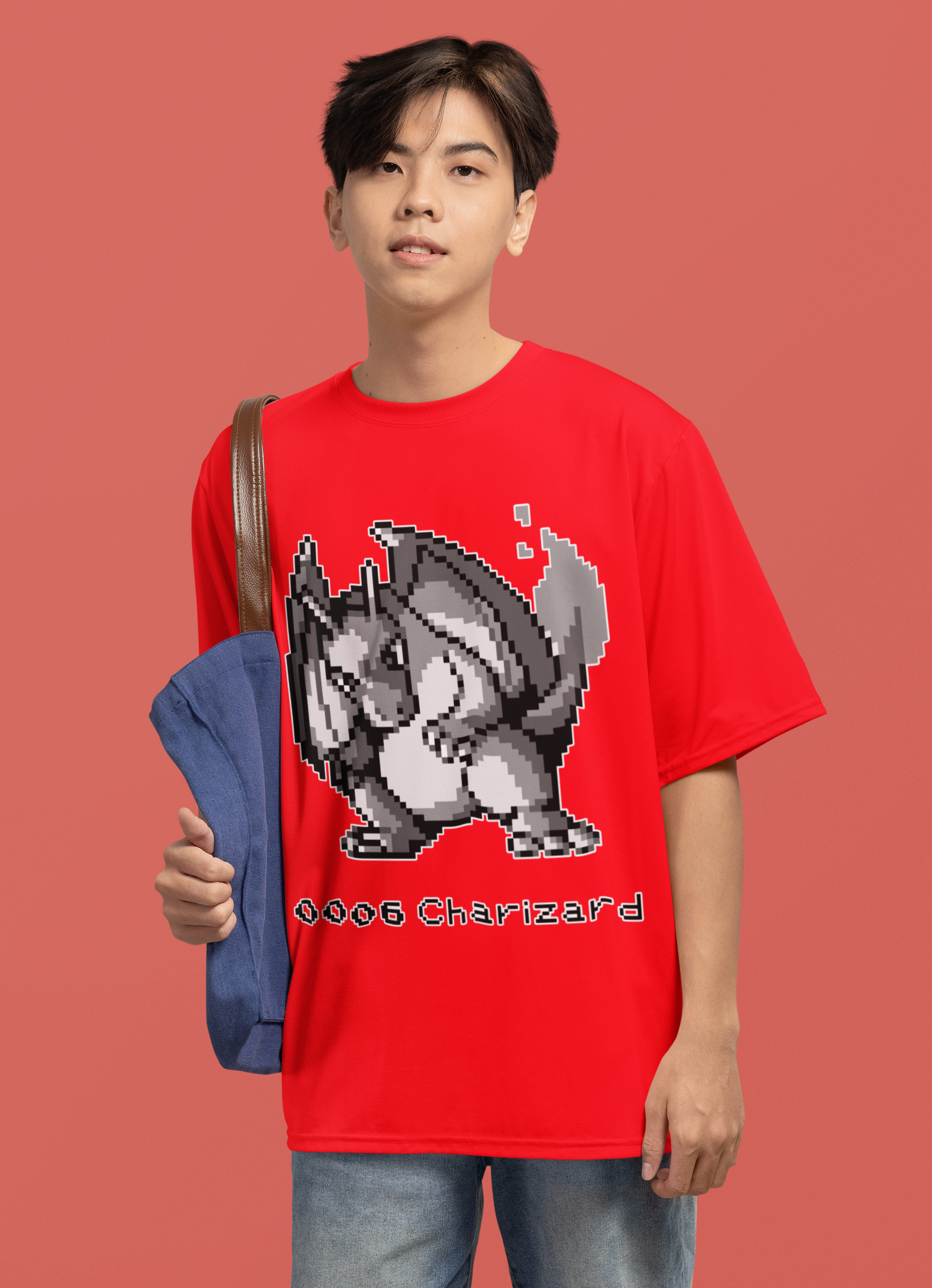 Red & Blue Sprites - PKMN010 - Playera Juvenil Cuello Redondo (8 - 14 años)