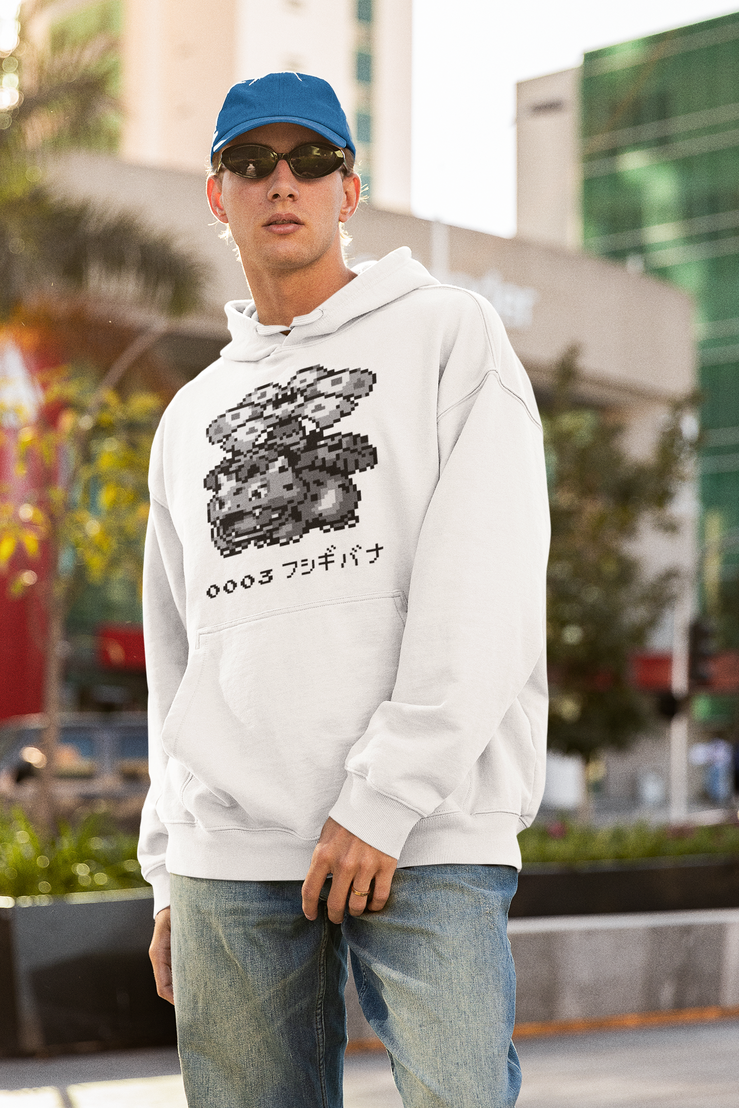 Red & Blue Sprites - PKMN007 - Sudadera con Capucha y Cangurera