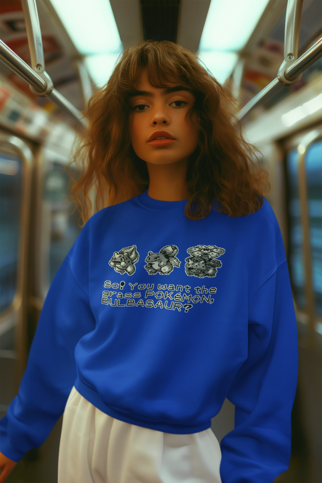 Red & Blue Sprites - So! - PKMN014 - Sudadera Juvenil Cuello Redondo (8 - 14 años)