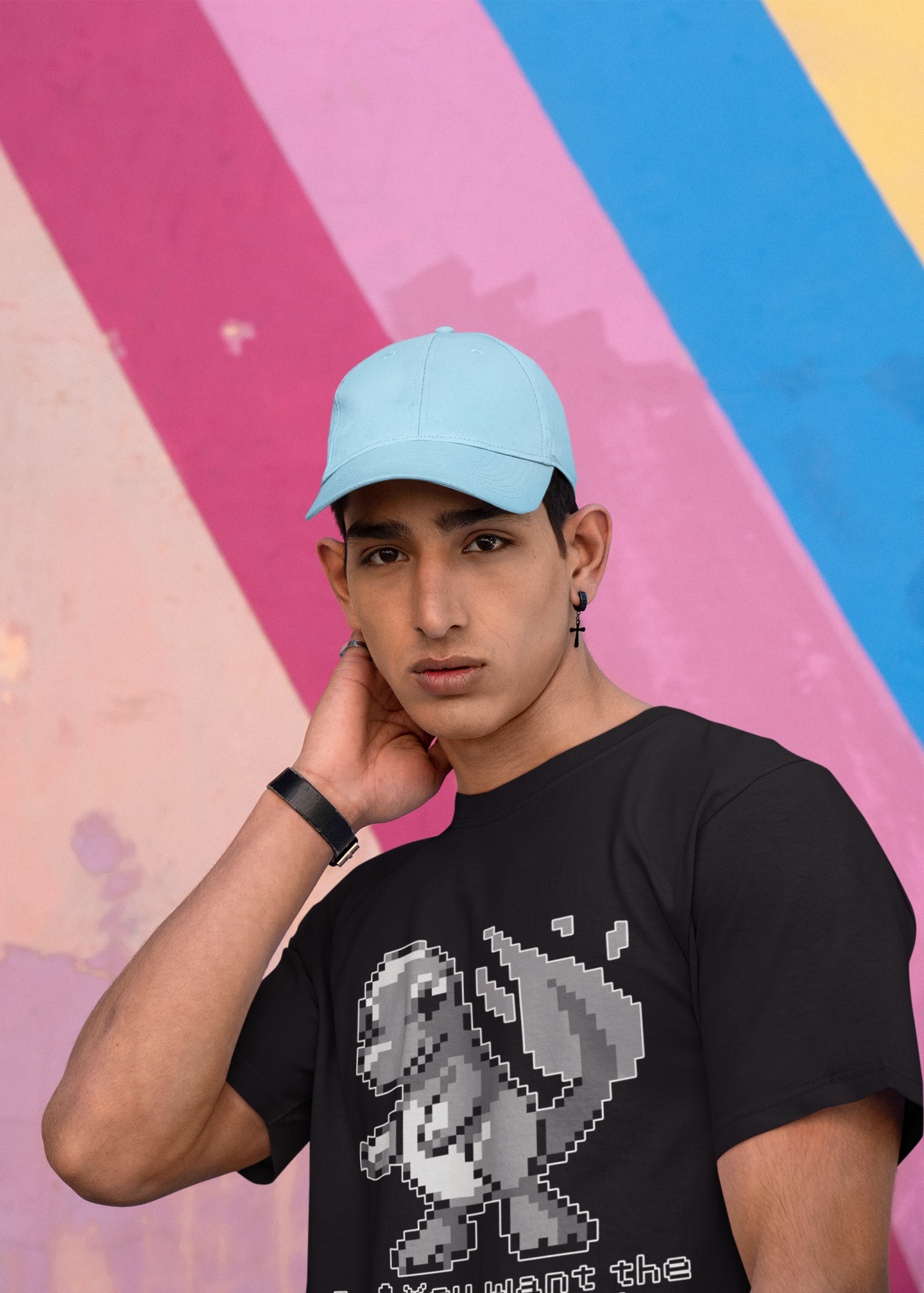 Red & Blue Sprites - So! - PKMN018 - Playera Cuello Redondo