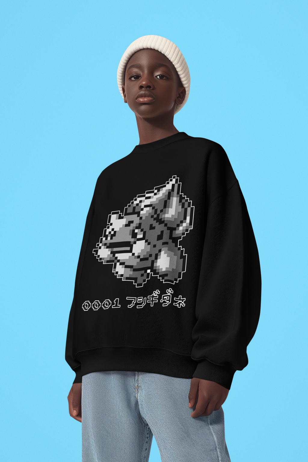 Red & Blue Sprites - PKMN001 - Sudadera Infantil Cuello Redondo (4 - 7 años)