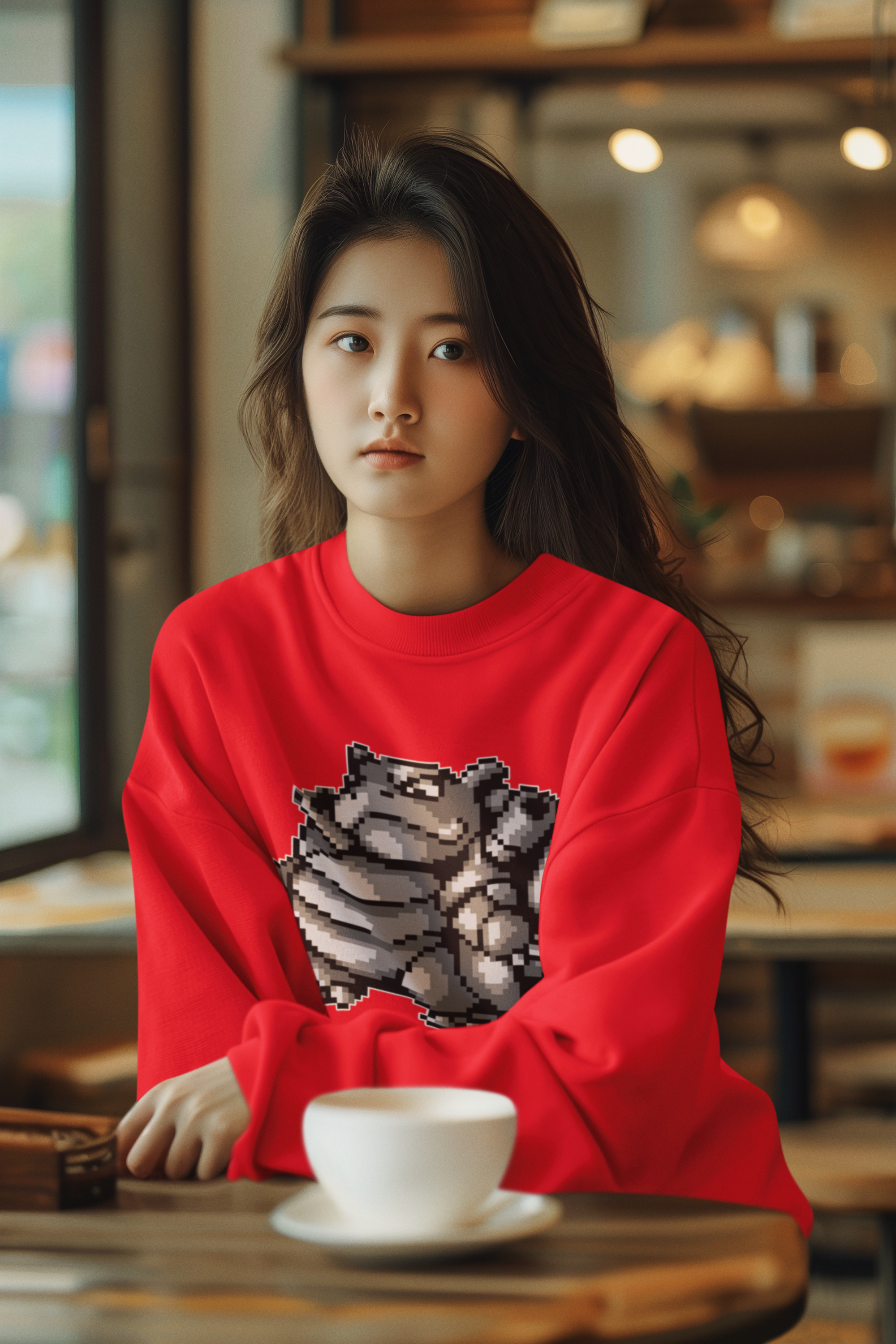 Red & Blue Sprites - PKMN011 - Sudadera Cuello Redondo