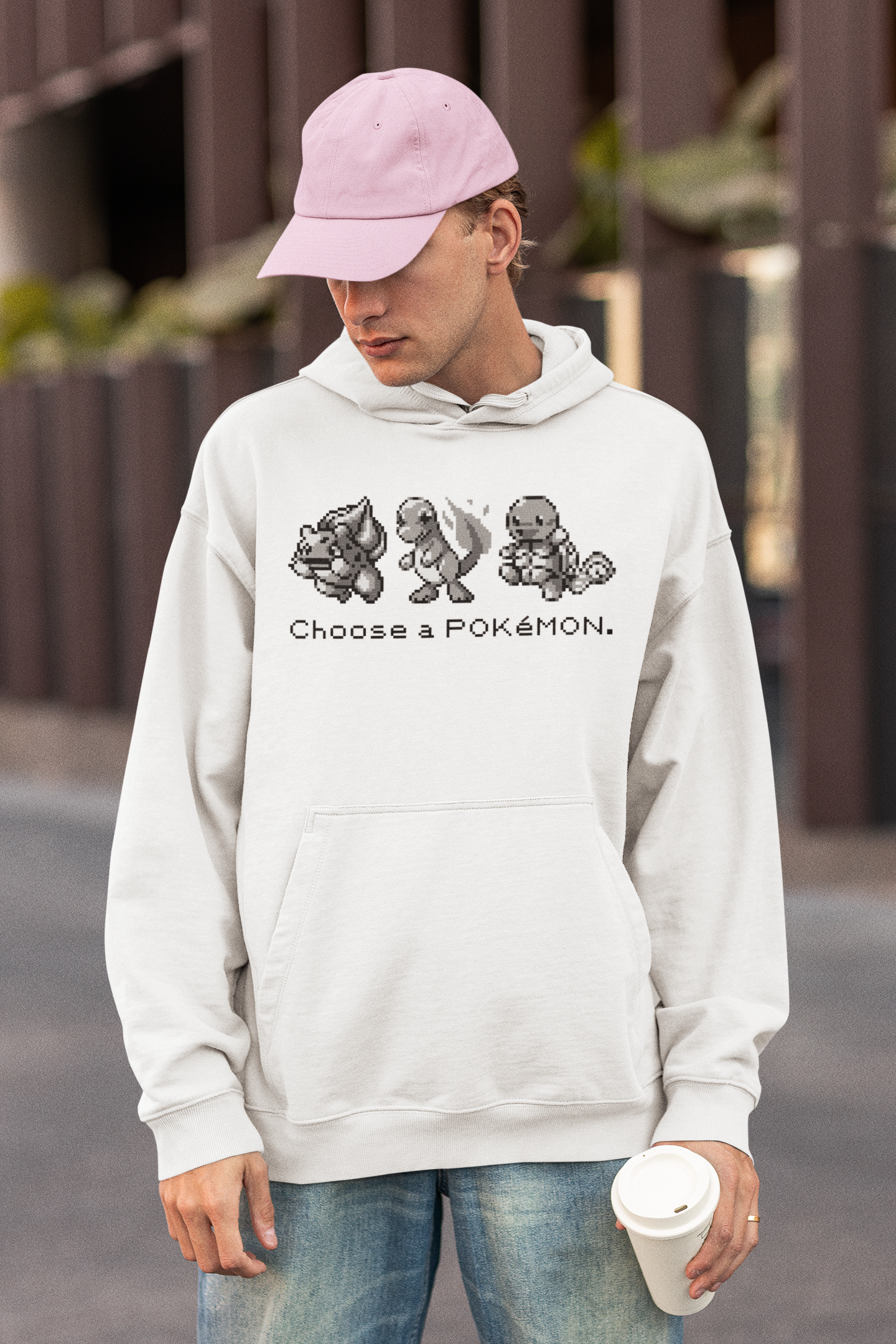 Red & Blue Sprites - CHOOSE - PKMN013 - Sudadera con Capucha y Cangurera