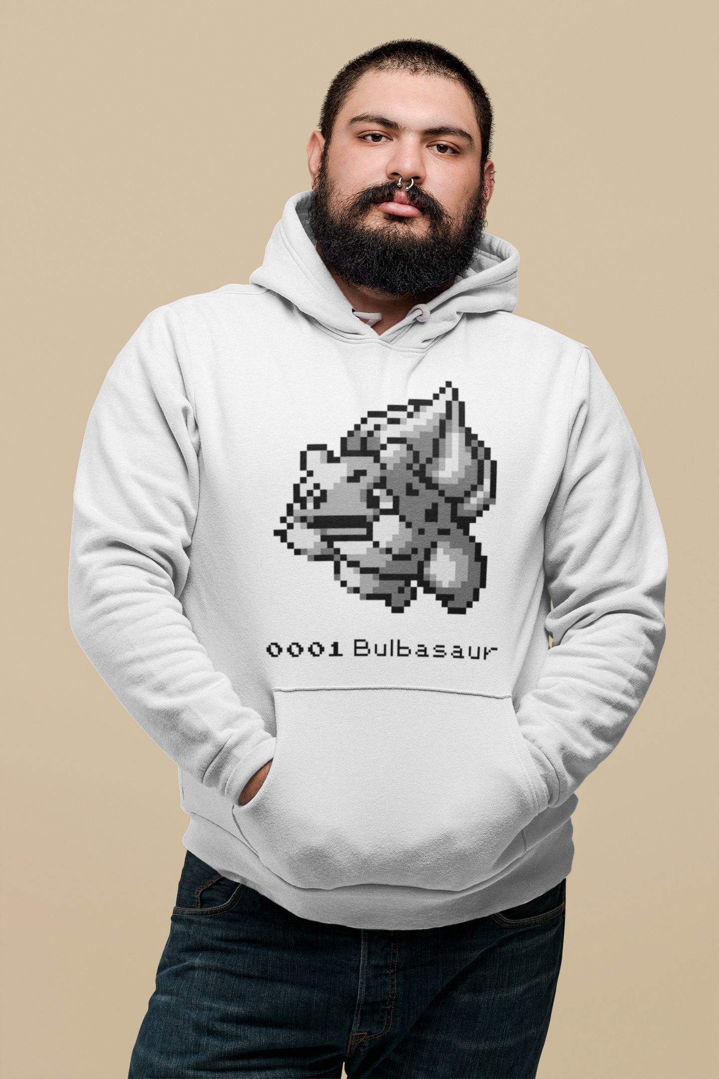 Red & Blue Sprites - PKMN004 - Sudadera con Capucha y Cangurera