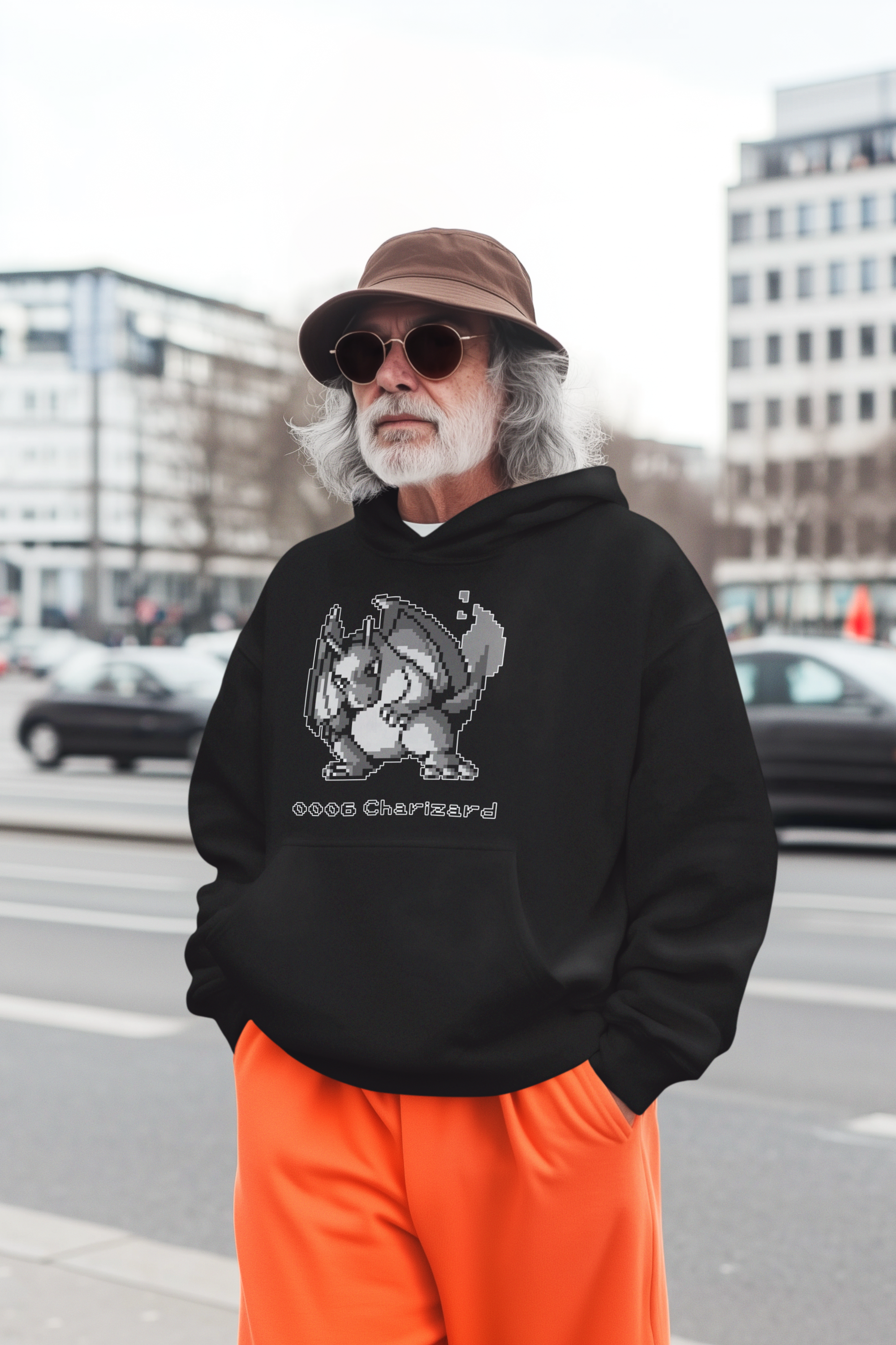 Red & Blue Sprites - PKMN010 - Sudadera con Capucha y Cangurera