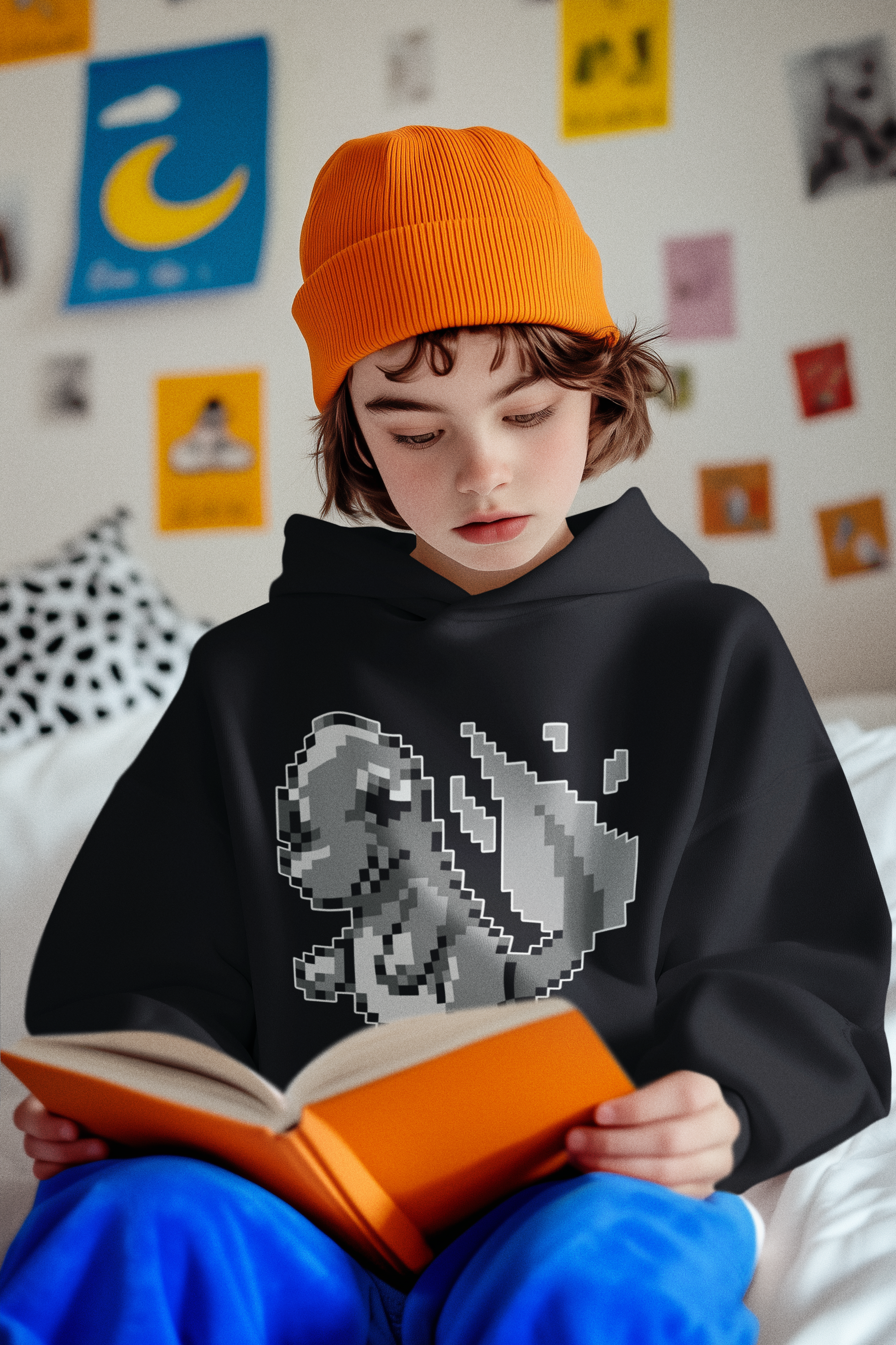 Red & Blue Sprites - So! - PKMN018 - Sudadera Juvenil con Capucha y Cangurera (8 - 14 años)