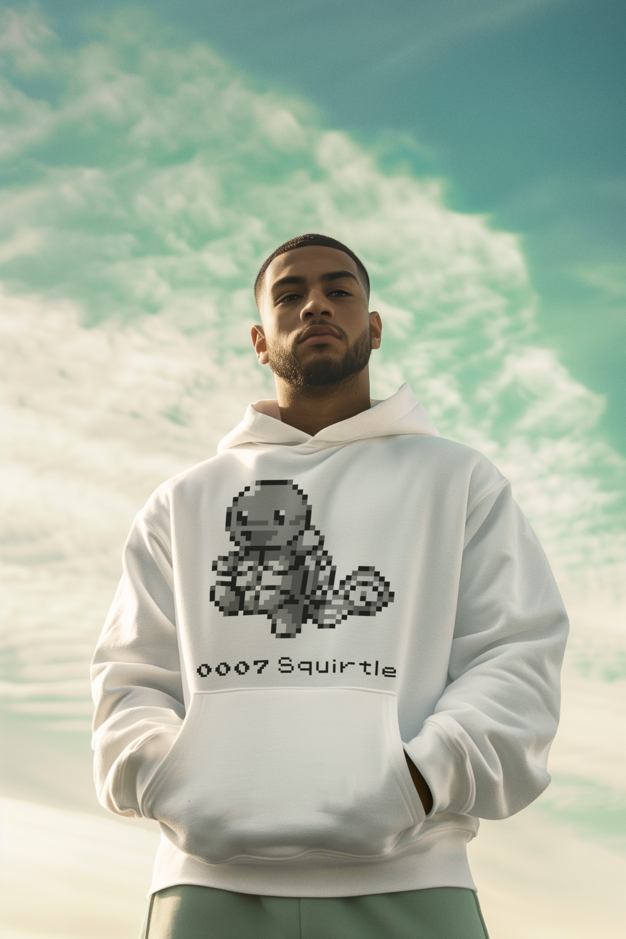 Red & Blue Sprites - PKMN006 - Sudadera con Capucha y Cangurera