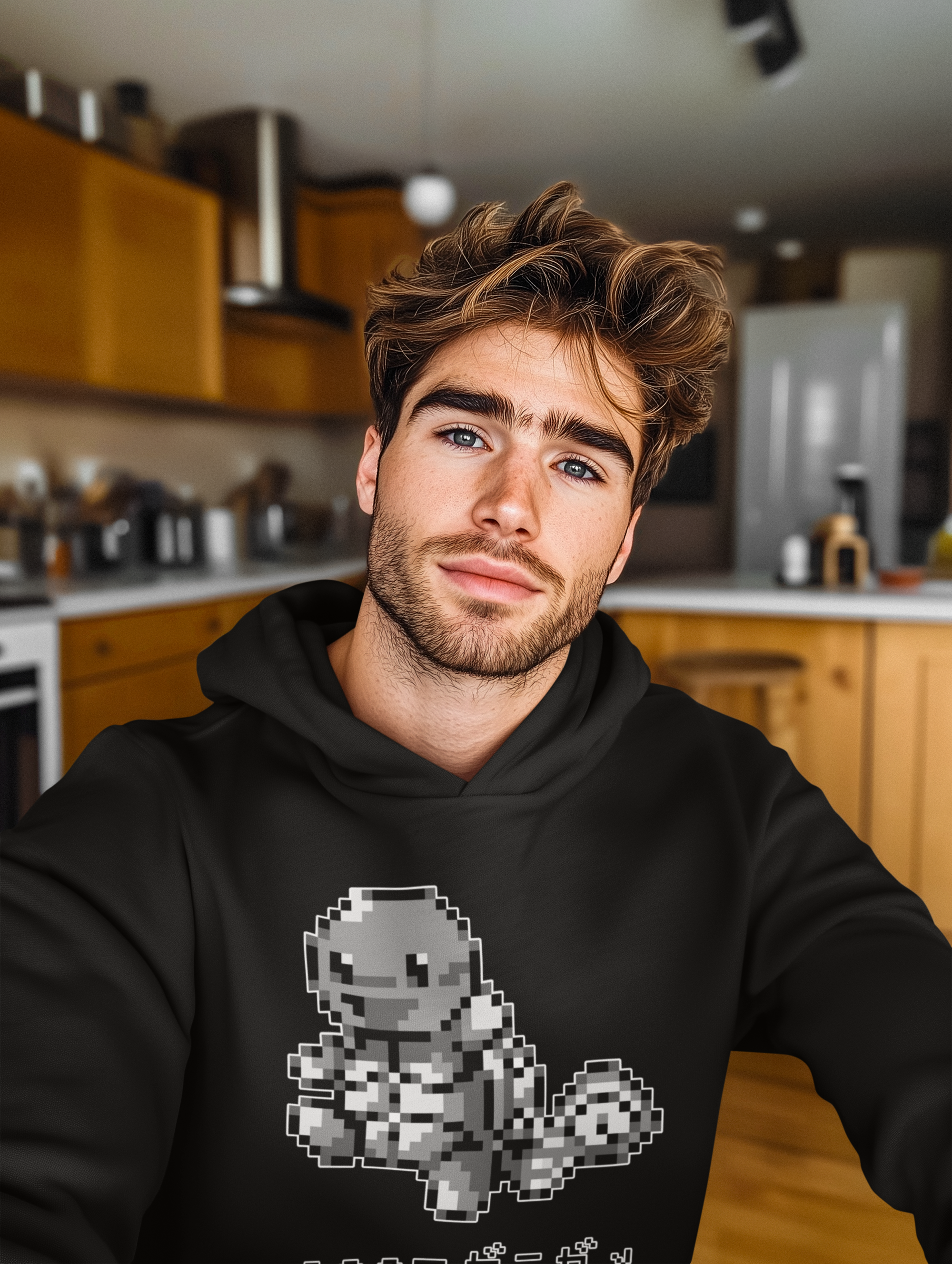 Red & Blue Sprites - PKMN003 - Sudadera con Capucha y Cangurera