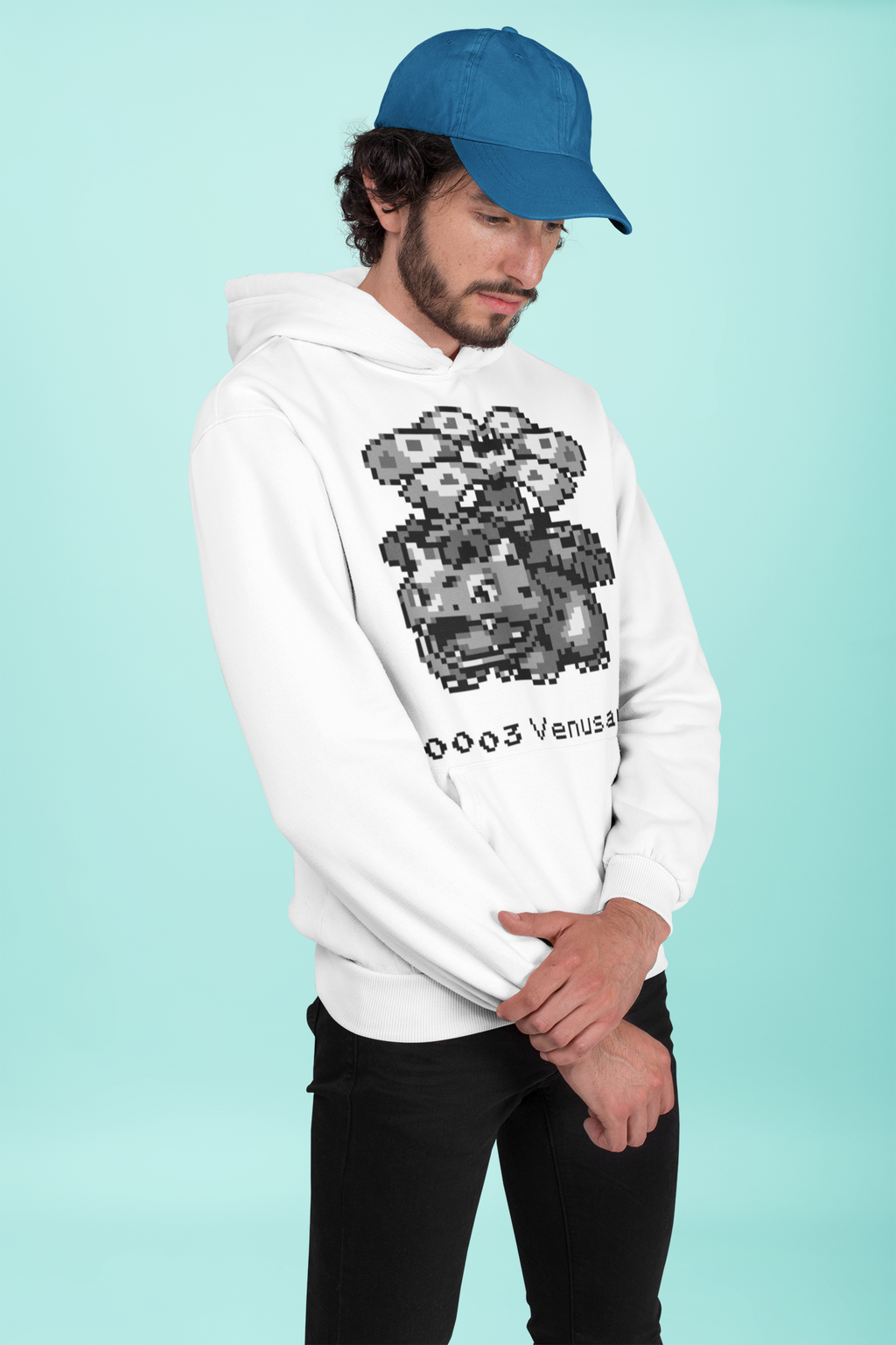 Red & Blue Sprites - PKMN008 - Sudadera con Capucha y Cangurera