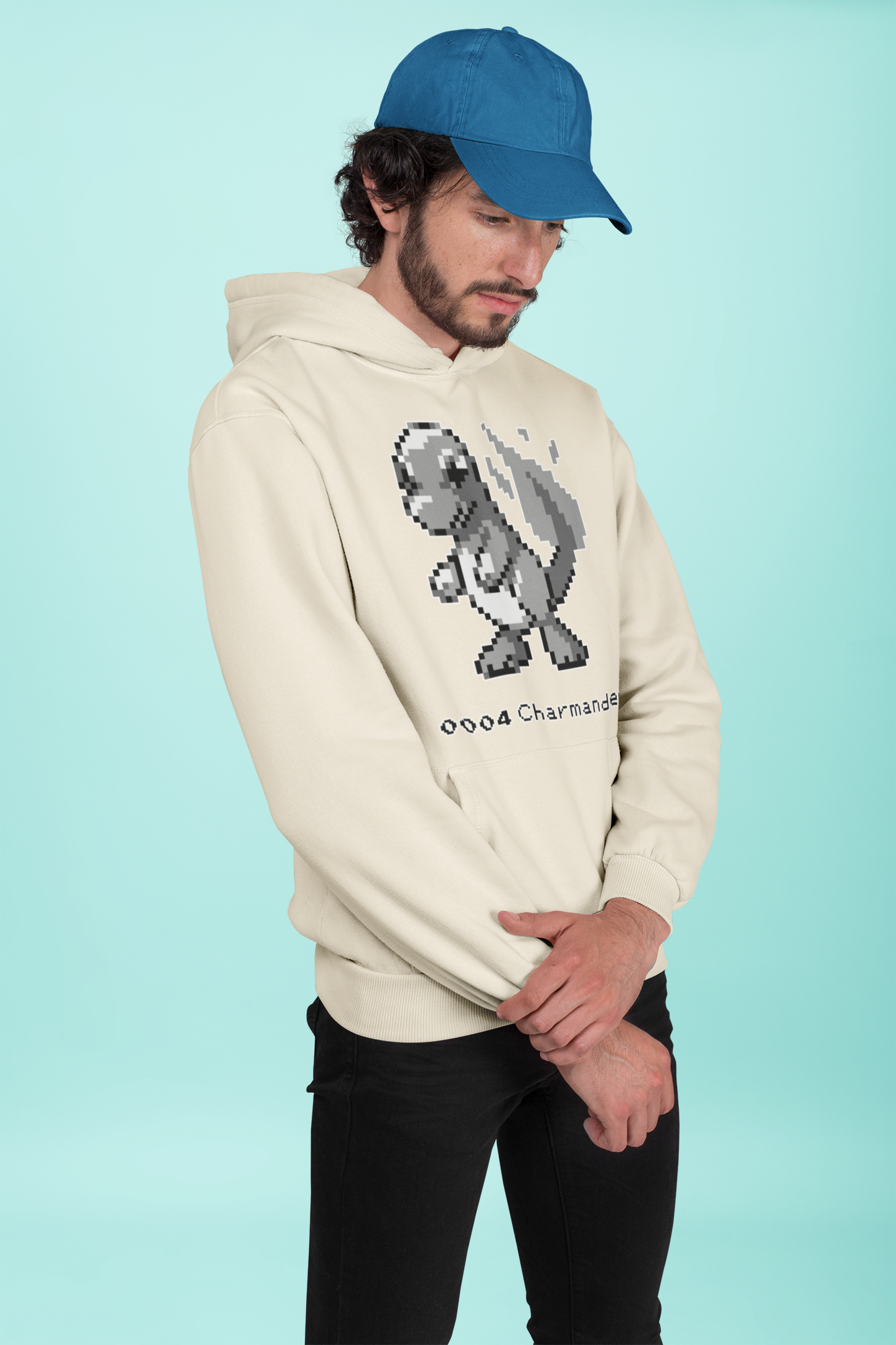 Red & Blue Sprites - PKMN005 - Sudadera con Capucha y Cangurera