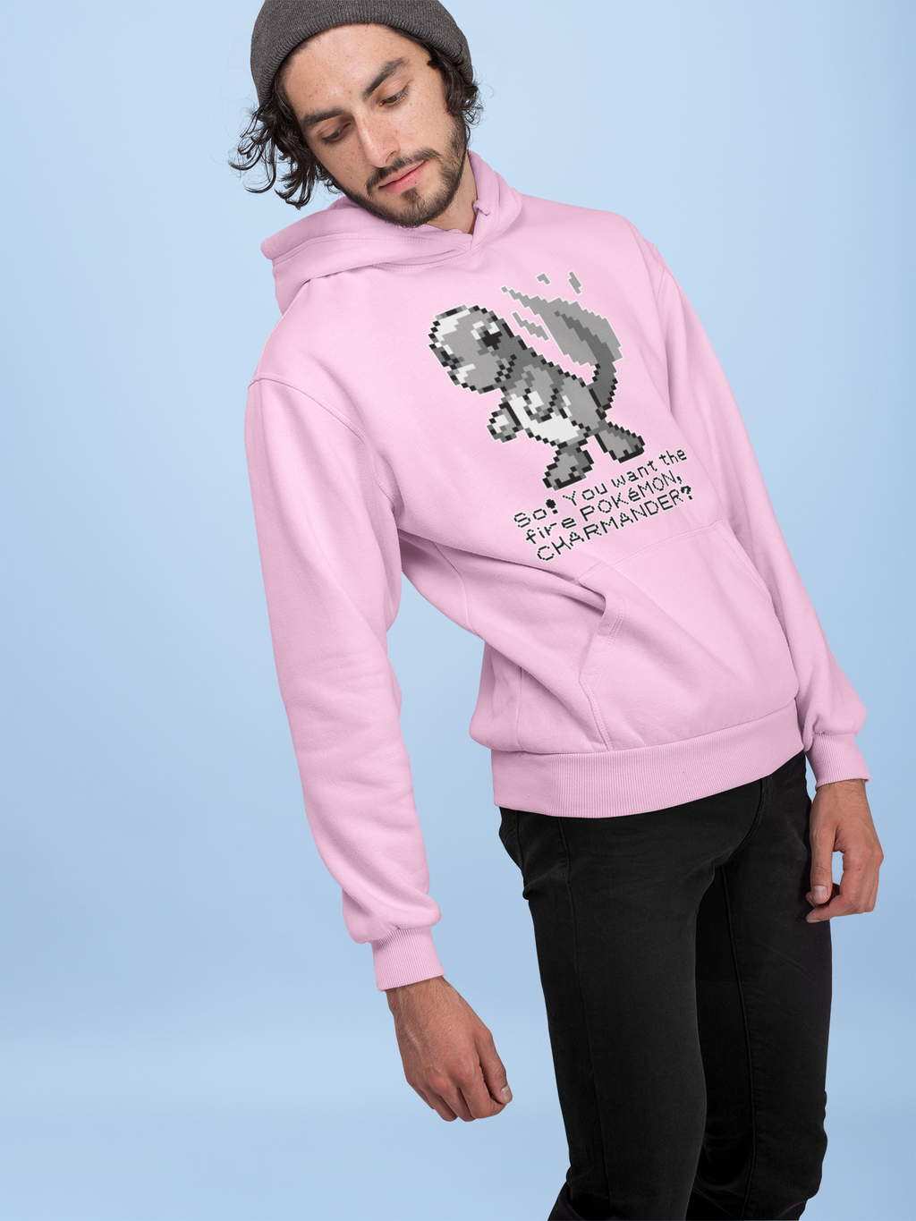 Red & Blue Sprites - So! - PKMN018 - Sudadera con Capucha y Cangurera