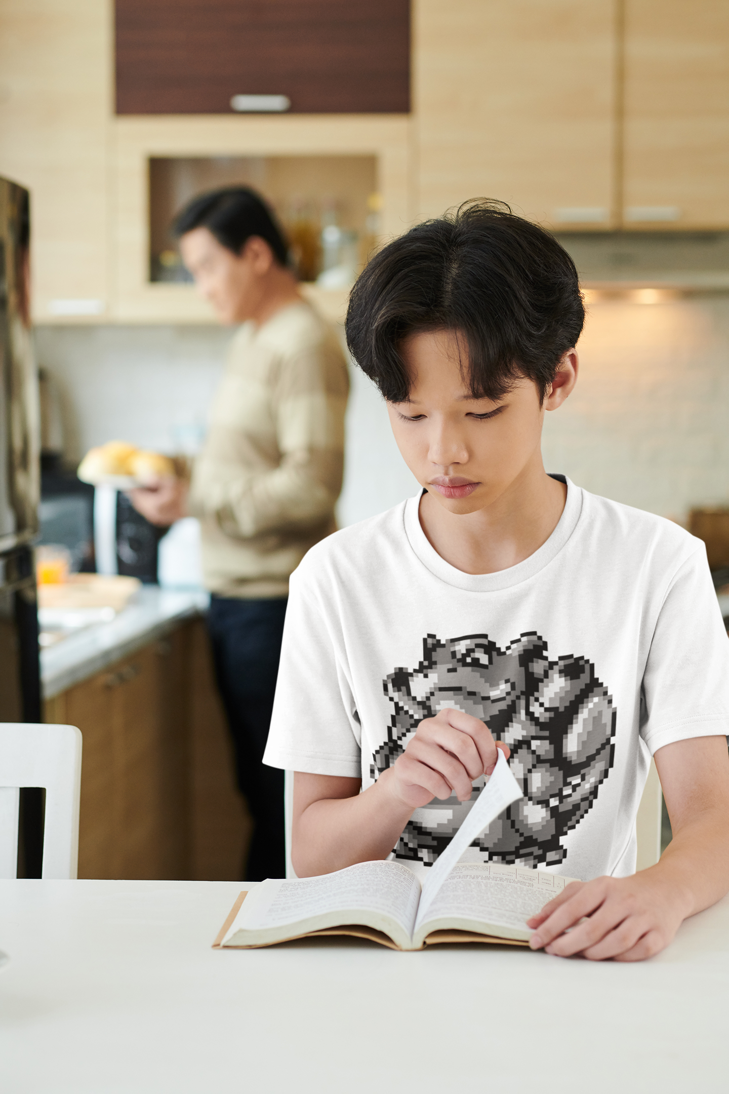 Red & Blue Sprites - PKMN012 - Playera Juvenil Cuello Redondo (8 - 14 años)