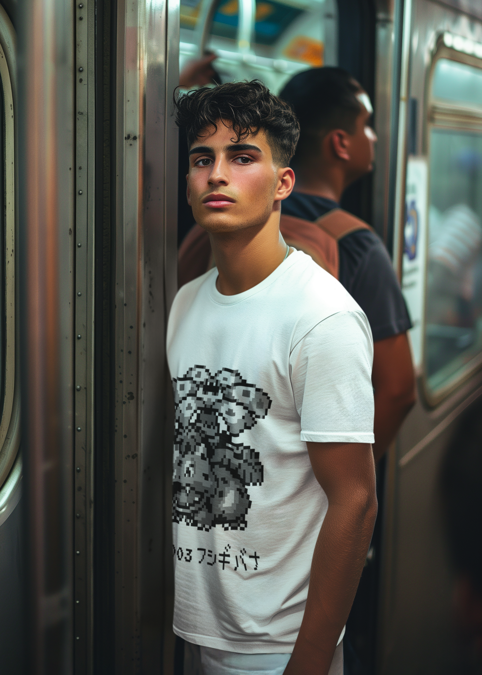 Red & Blue Sprites - PKMN007 - Playera Cuello Redondo