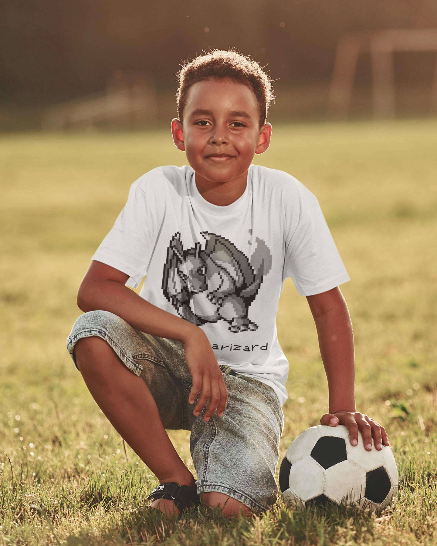 Red & Blue Sprites - PKMN010 - Playera Juvenil Cuello Redondo (8 - 14 años)