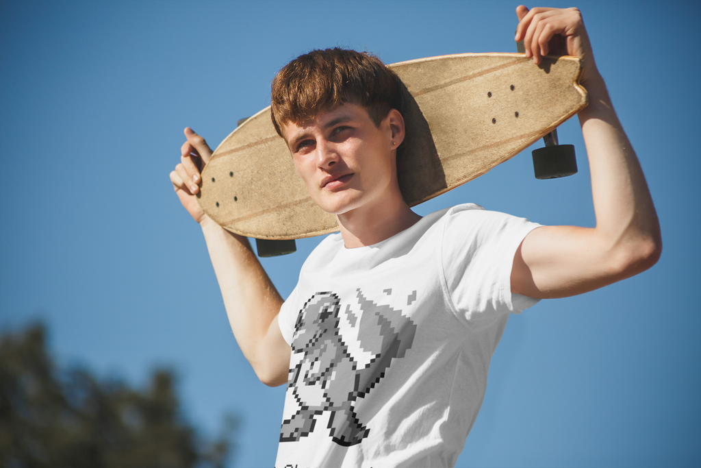 Red & Blue Sprites - PKMN005 - Playera Cuello Redondo