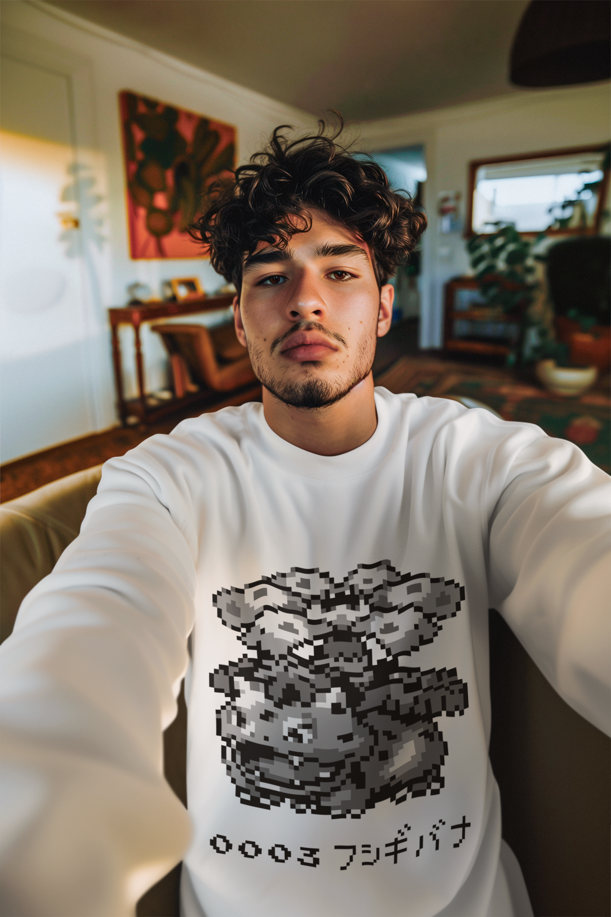 Red & Blue Sprites - PKMN007 - Sudadera Cuello Redondo