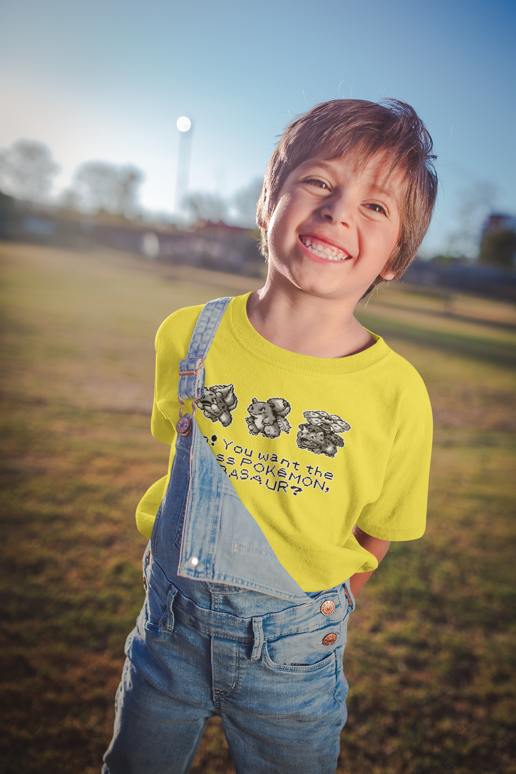 Red & Blue Sprites - So! - PKMN014 - Playera Infantil Cuello Redondo (4 - 7 años)