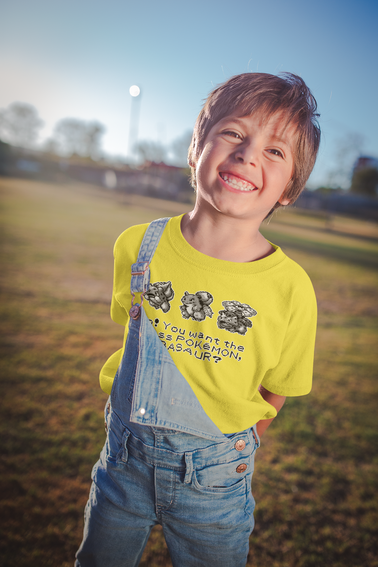 Red & Blue Sprites - So! - PKMN014 - Playera Infantil Cuello Redondo (4 - 7 años)