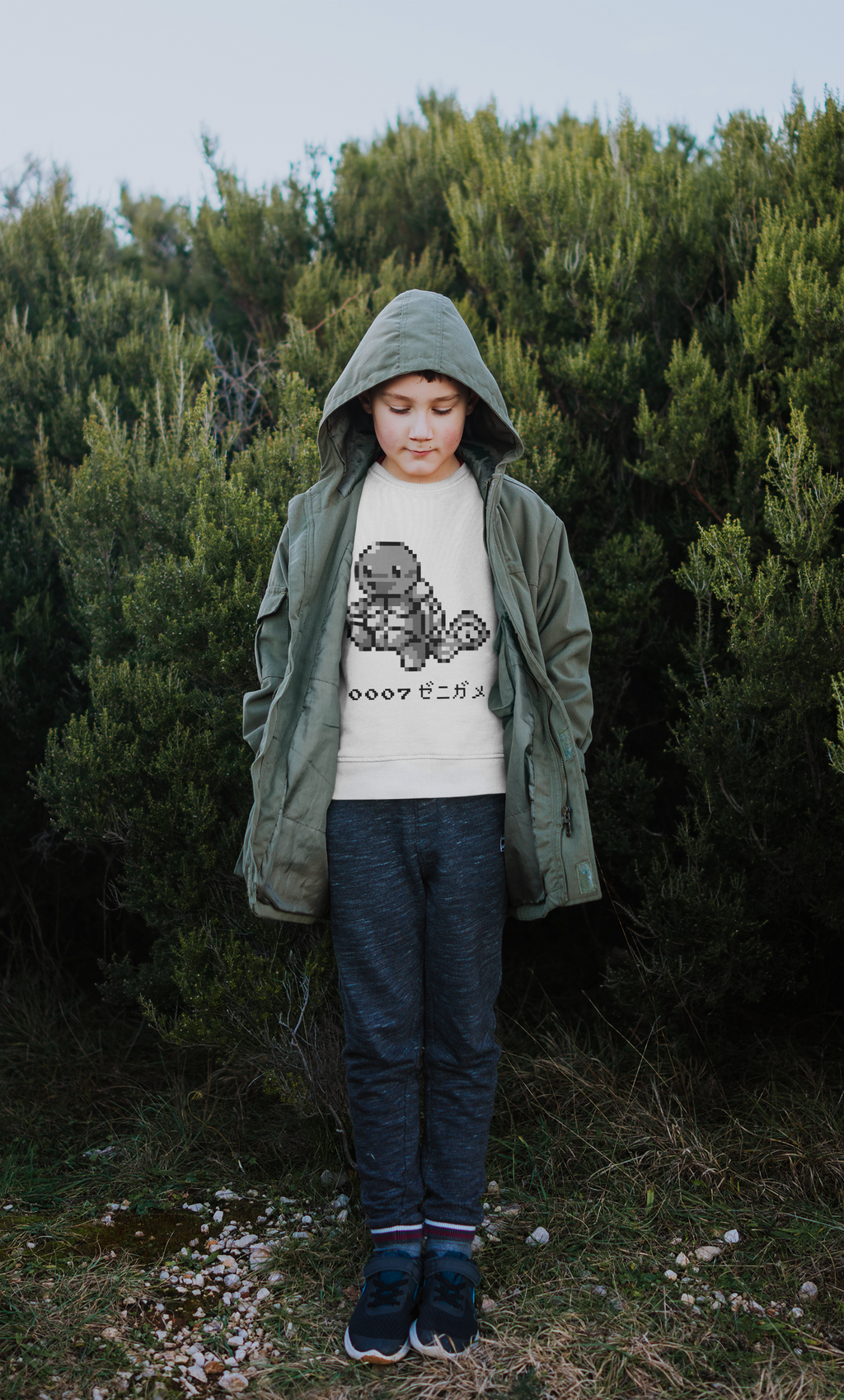 Red & Blue Sprites - PKMN003 - Sudadera Infantil Cuello Redondo (4 - 7 años)