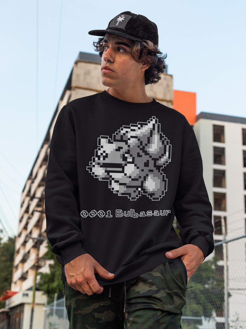 Red & Blue Sprites - PKMN004 - Sudadera Cuello Redondo