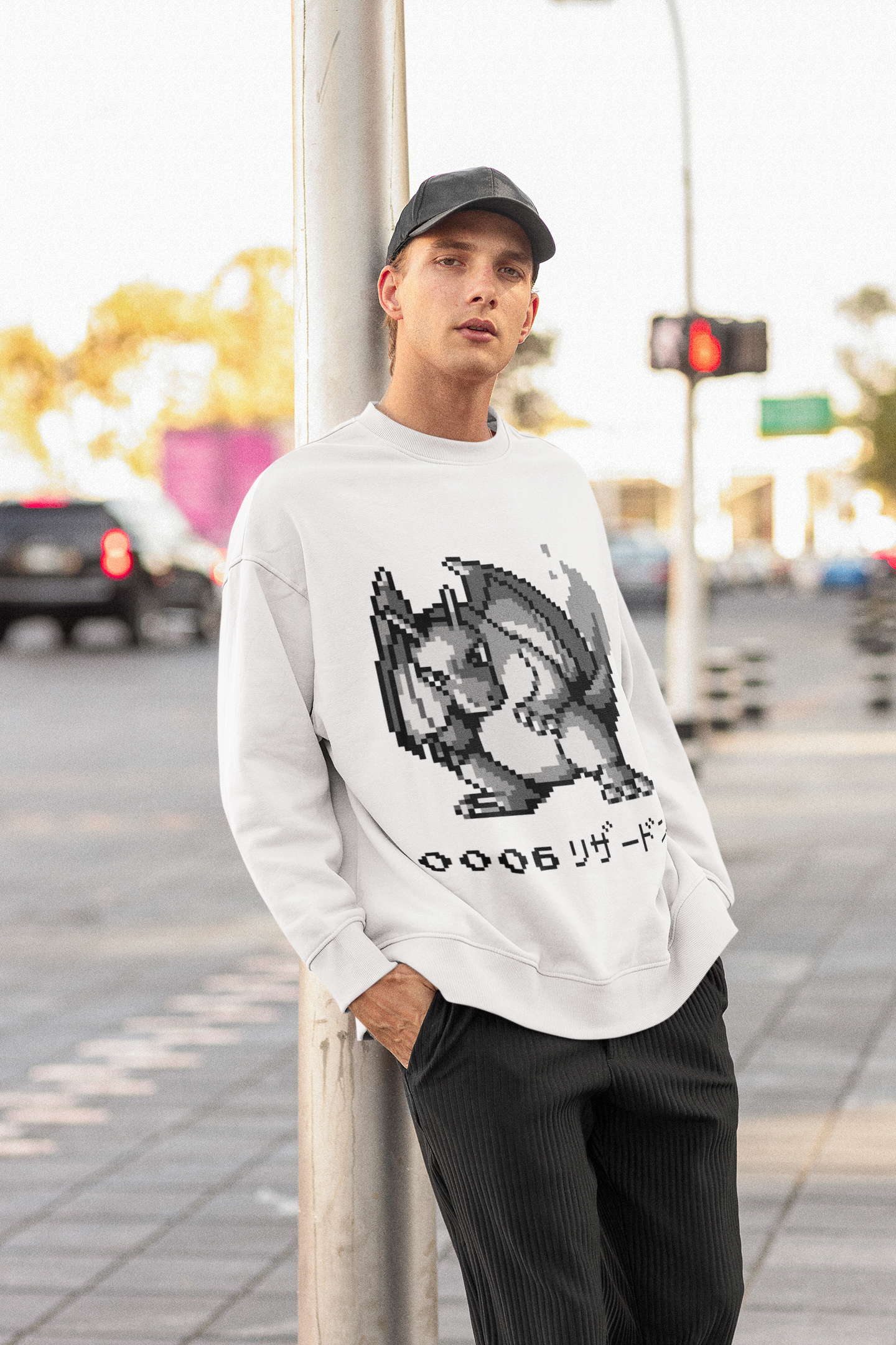 Red & Blue Sprites - PKMN009 - Sudadera Cuello Redondo