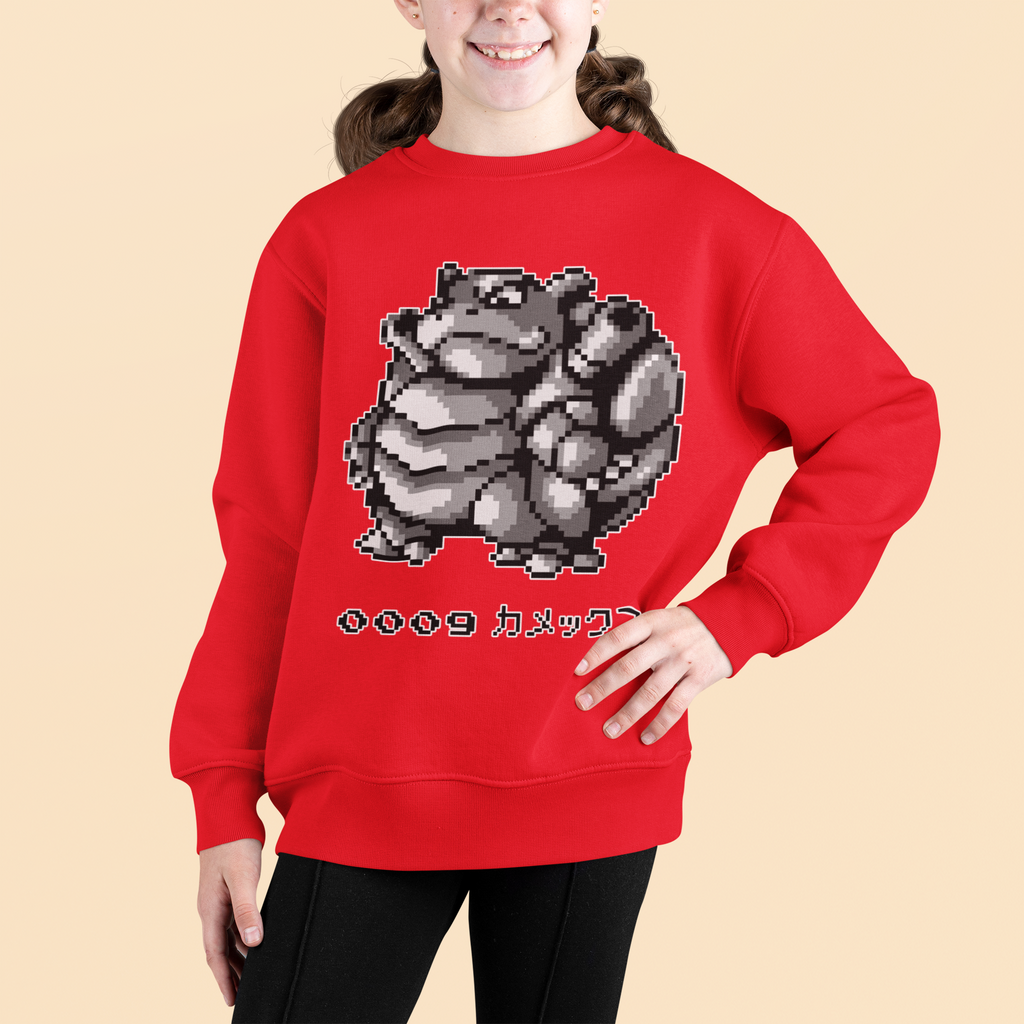 Red & Blue Sprites - PKMN011 - Sudadera Juvenil Cuello Redondo (8 - 14 años)