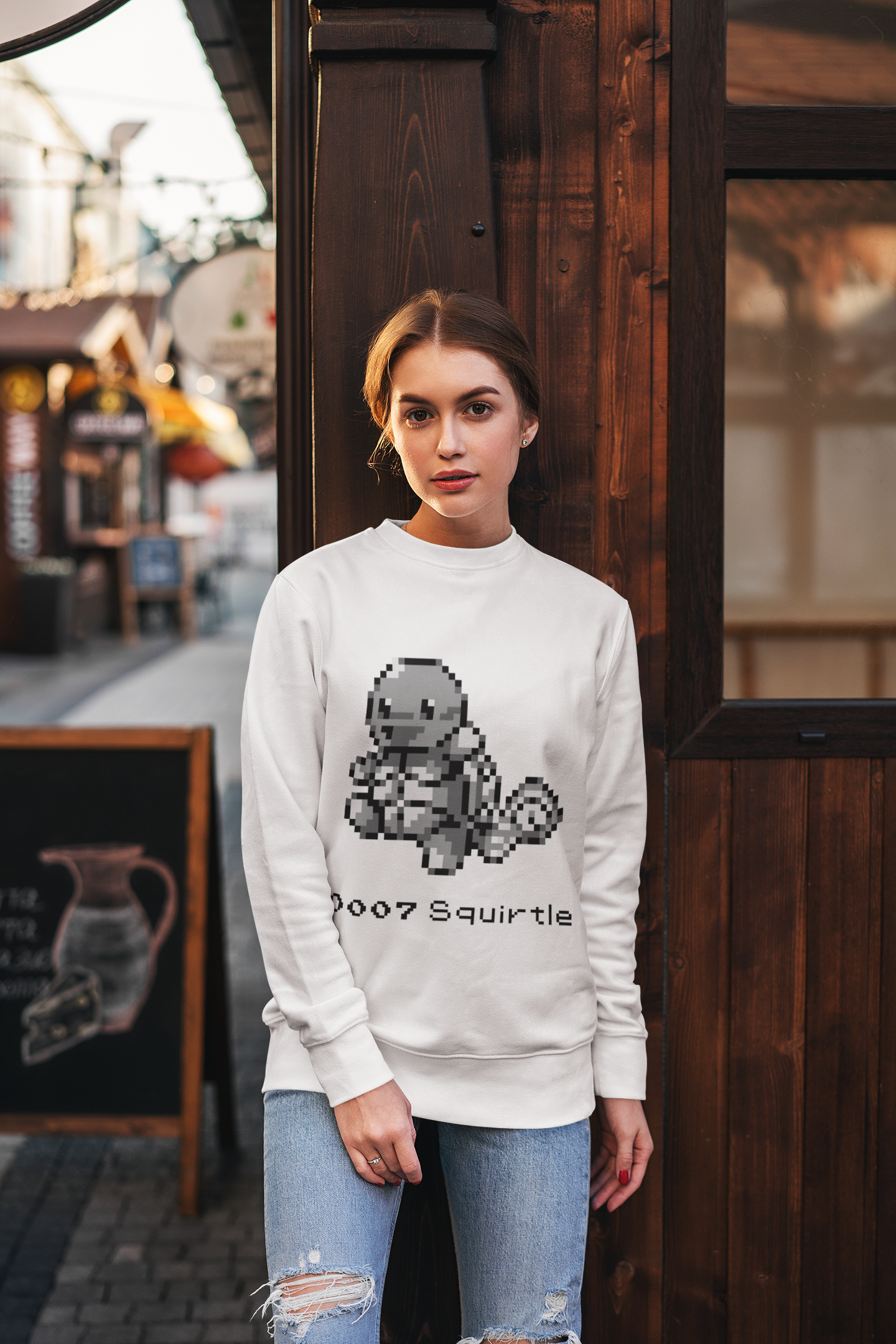 Red & Blue Sprites - PKMN006 - Sudadera Cuello Redondo