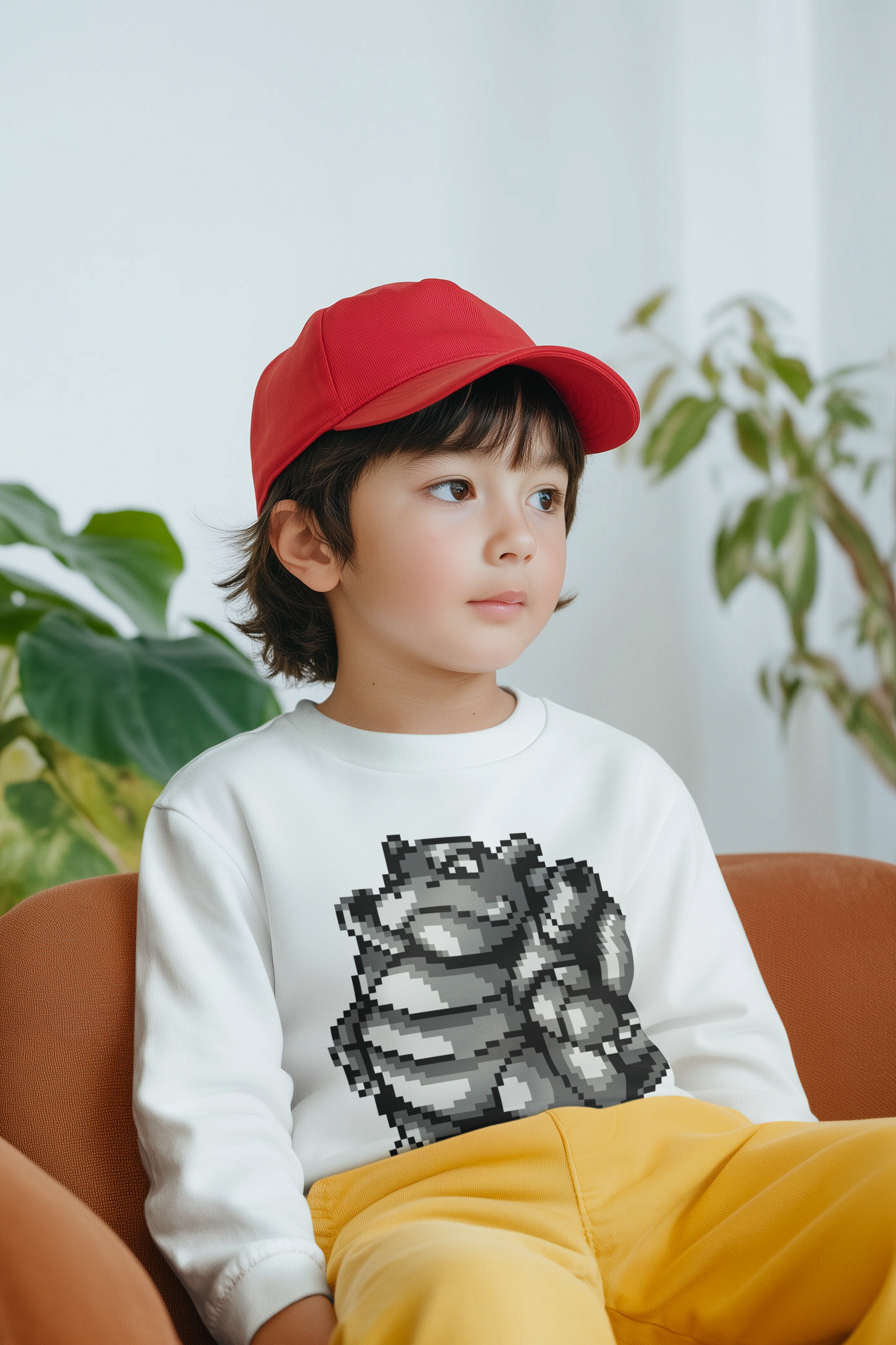 Red & Blue Sprites - PKMN011 - Sudadera Infantil Cuello Redondo (4 - 7 años)