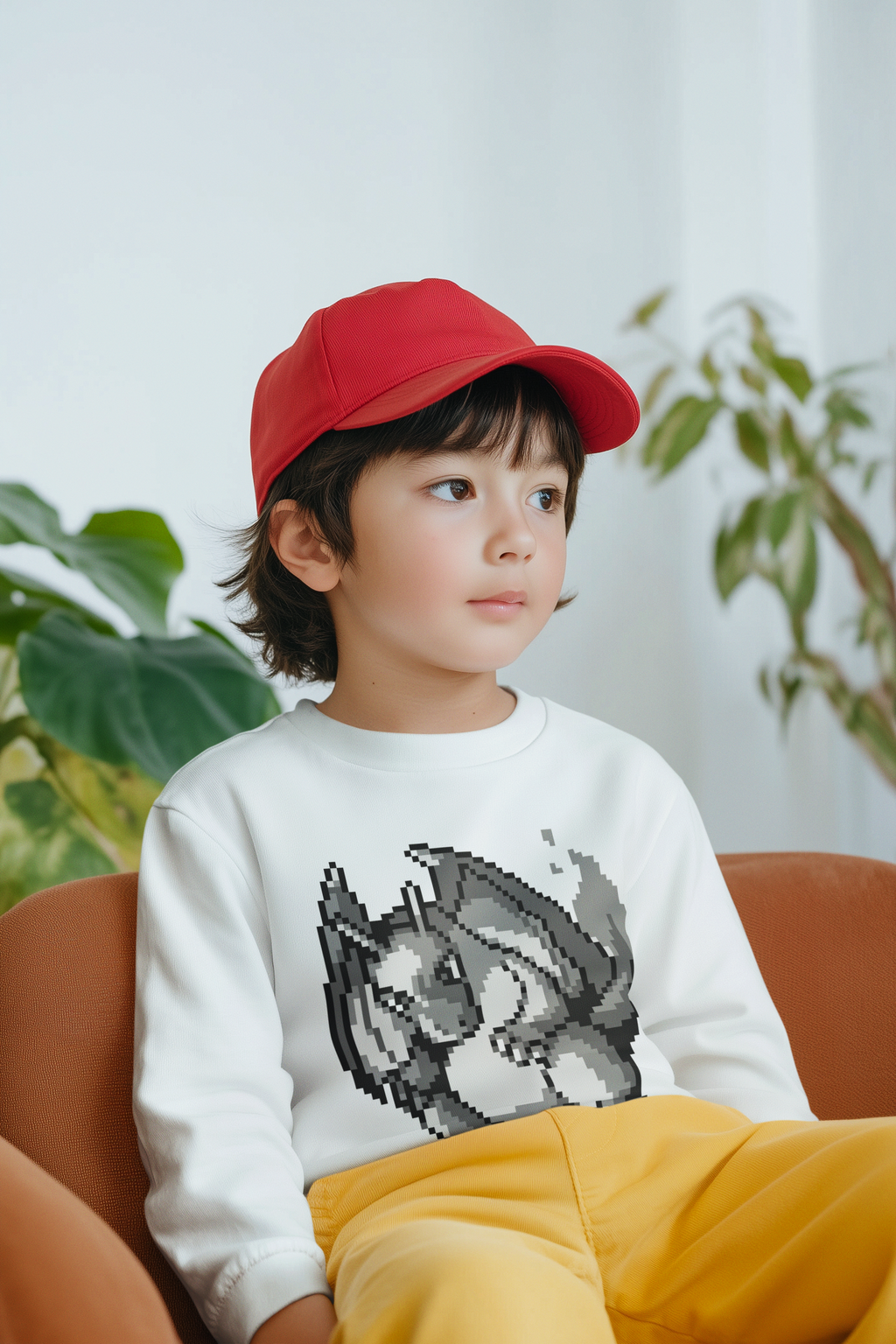 Red & Blue Sprites - PKMN009 - Sudadera Infantil Cuello Redondo (4 - 7 años)
