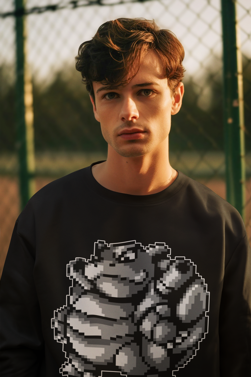 Red & Blue Sprites - PKMN011 - Sudadera Cuello Redondo