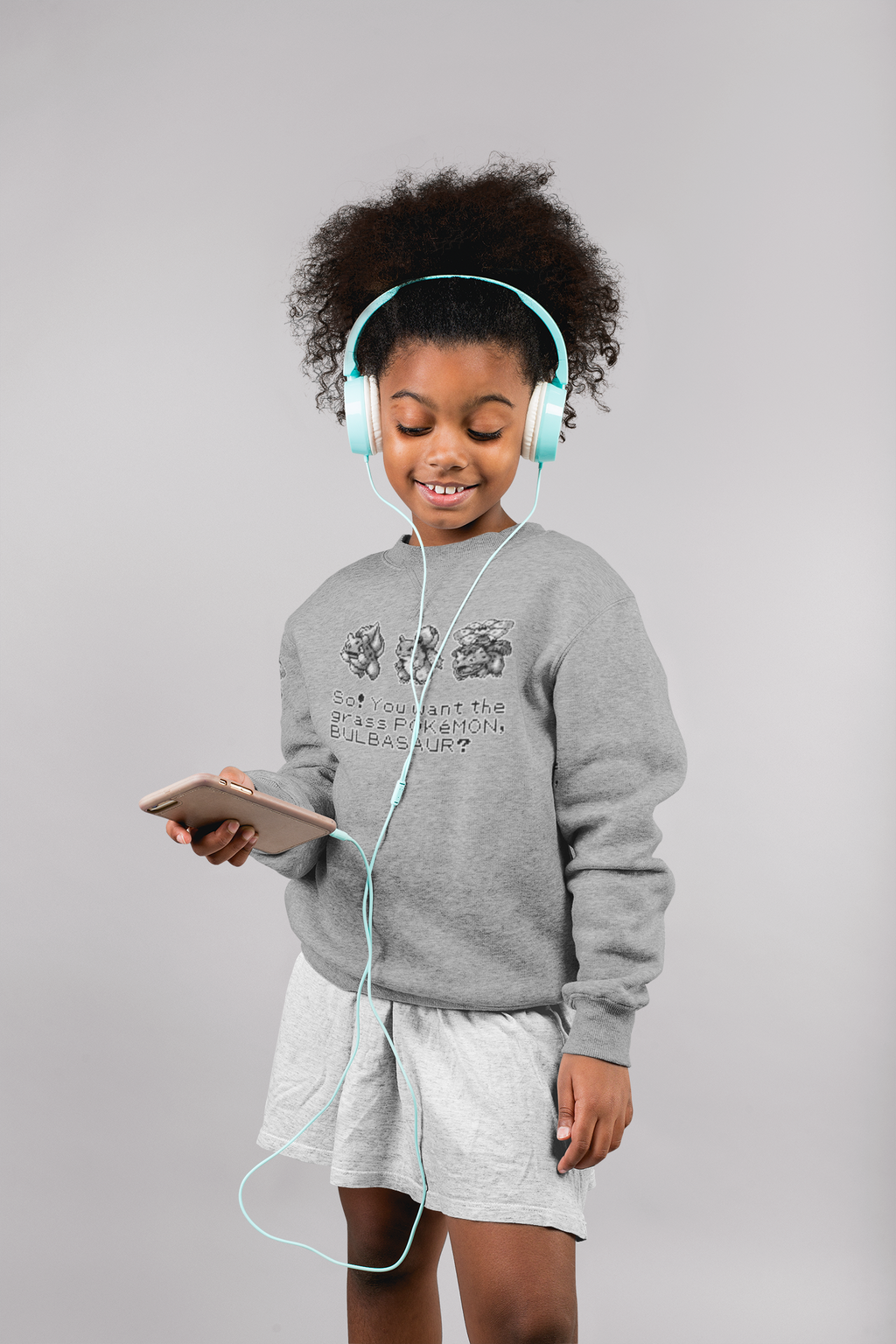 Red & Blue Sprites - So! - PKMN014 - Sudadera Infantil Cuello Redondo (4 - 7 años)