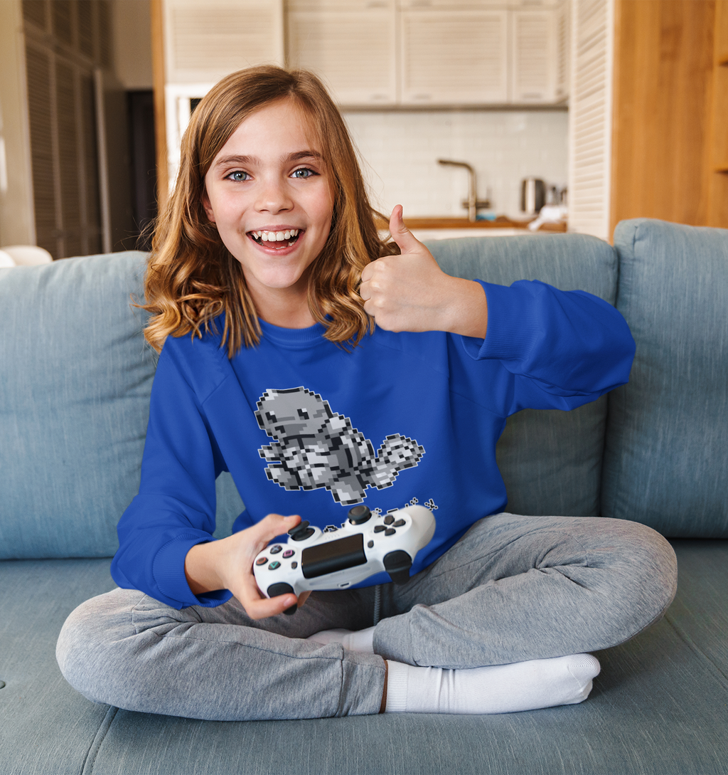 Red & Blue Sprites - PKMN003 - Sudadera Juvenil Cuello Redondo (8 - 14 años)