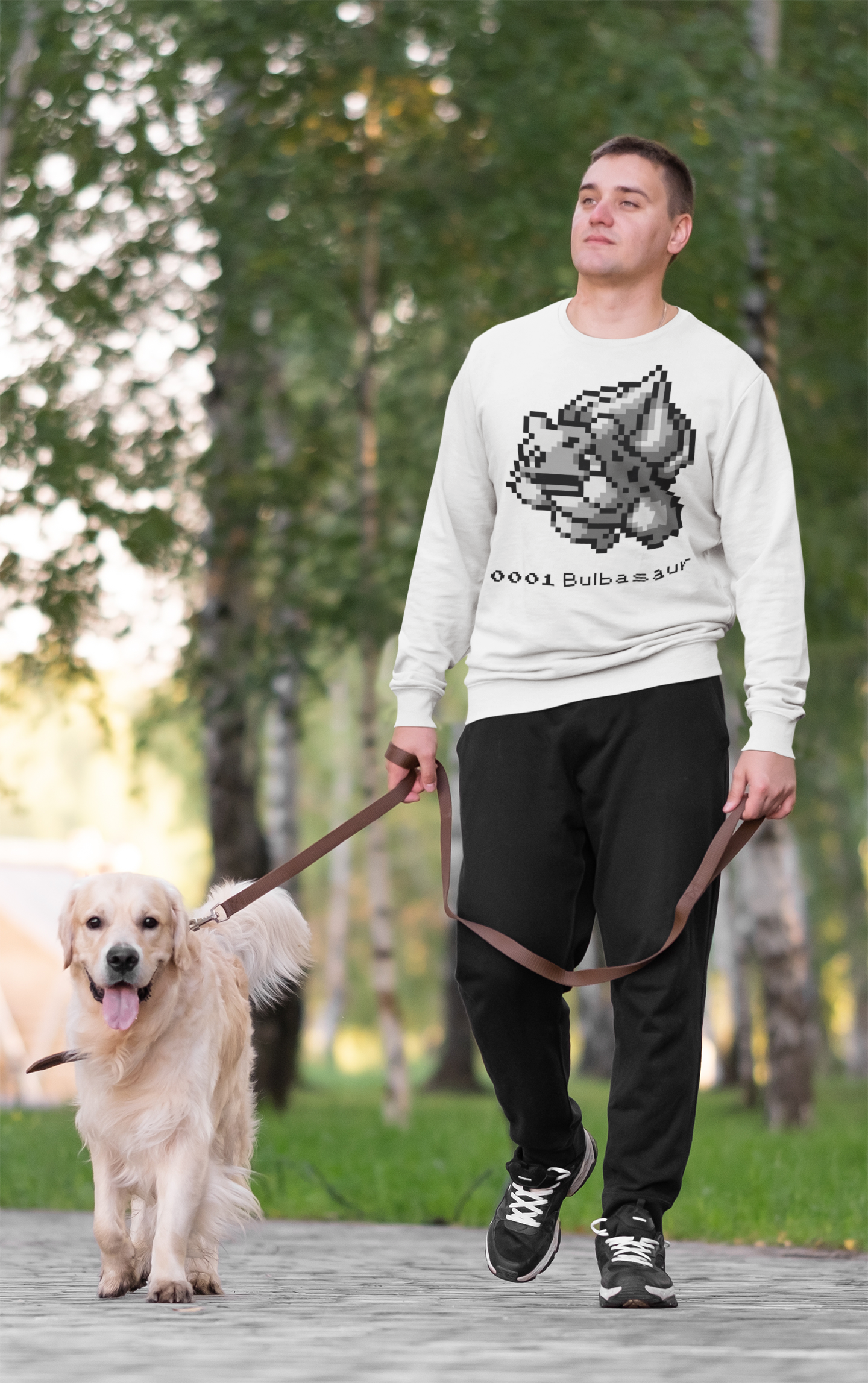 Red & Blue Sprites - PKMN004 - Sudadera Cuello Redondo