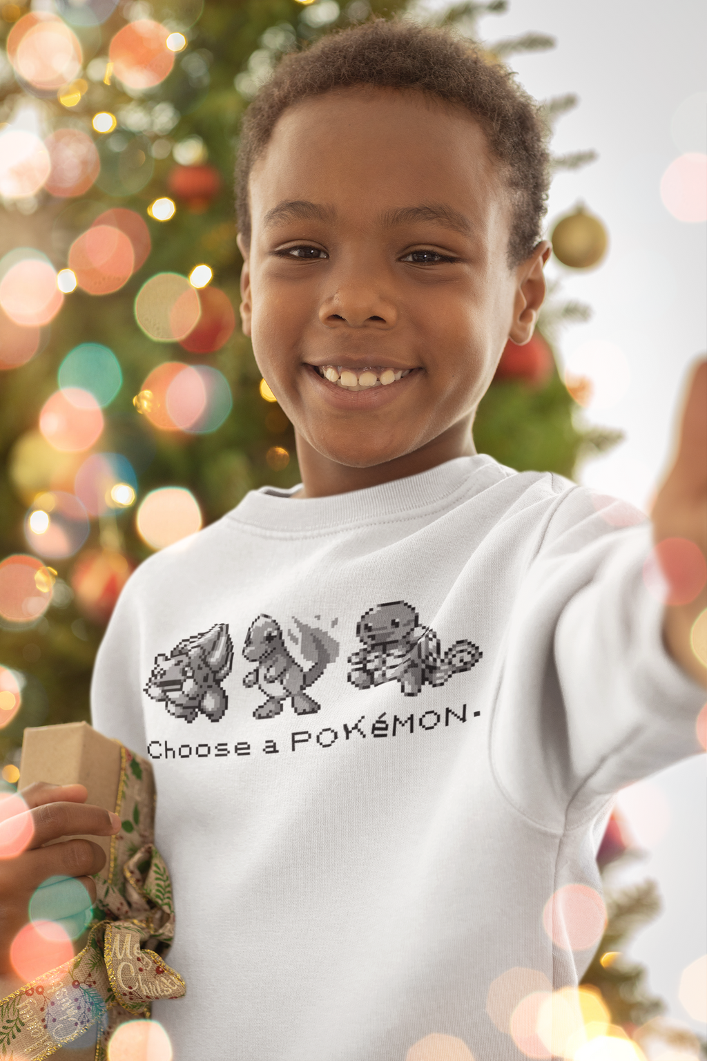 Red & Blue Sprites - CHOOSE - PKMN013 - Sudadera Infantil Cuello Redondo (4 - 7 años)