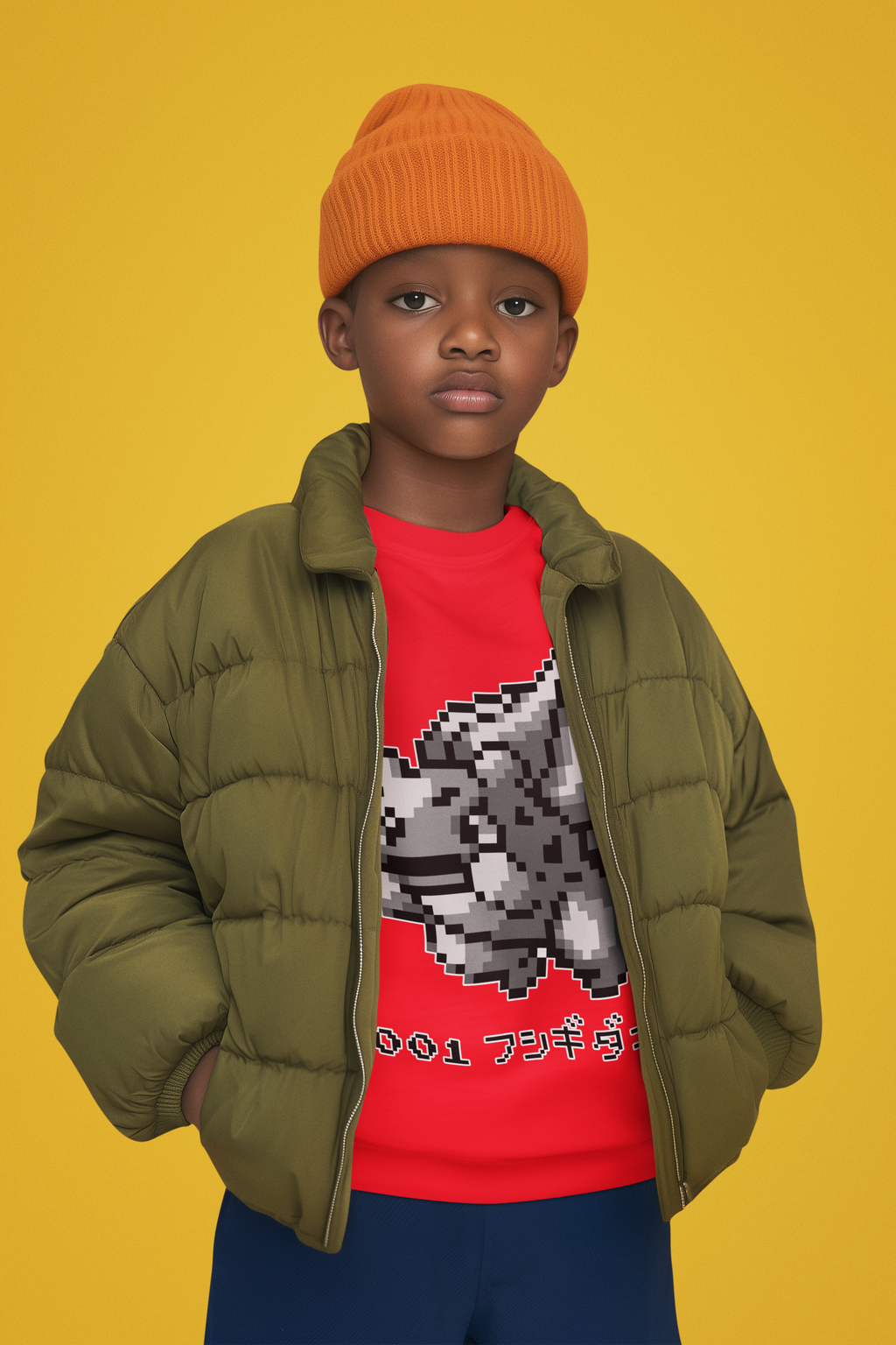 Red & Blue Sprites - PKMN001 - Sudadera Infantil Cuello Redondo (4 - 7 años)