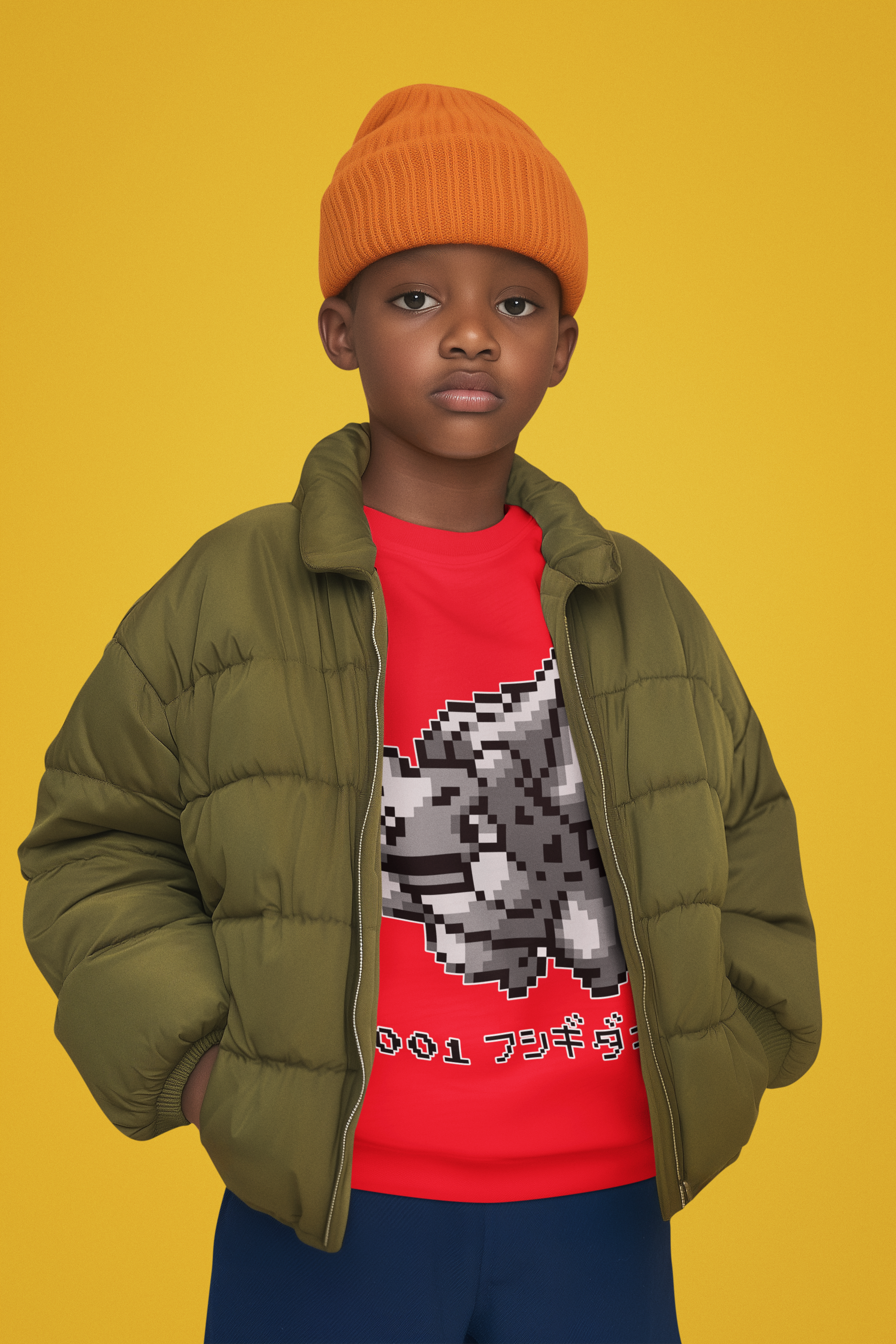 Red & Blue Sprites - PKMN001 - Sudadera Infantil Cuello Redondo (4 - 7 años)