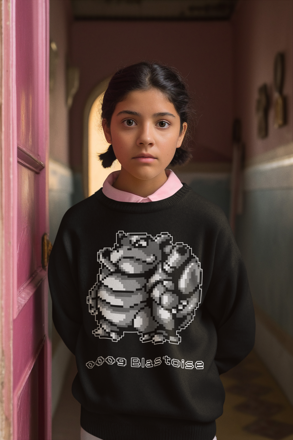 Red & Blue Sprites - PKMN012 - Sudadera Juvenil Cuello Redondo (8 - 14 años)