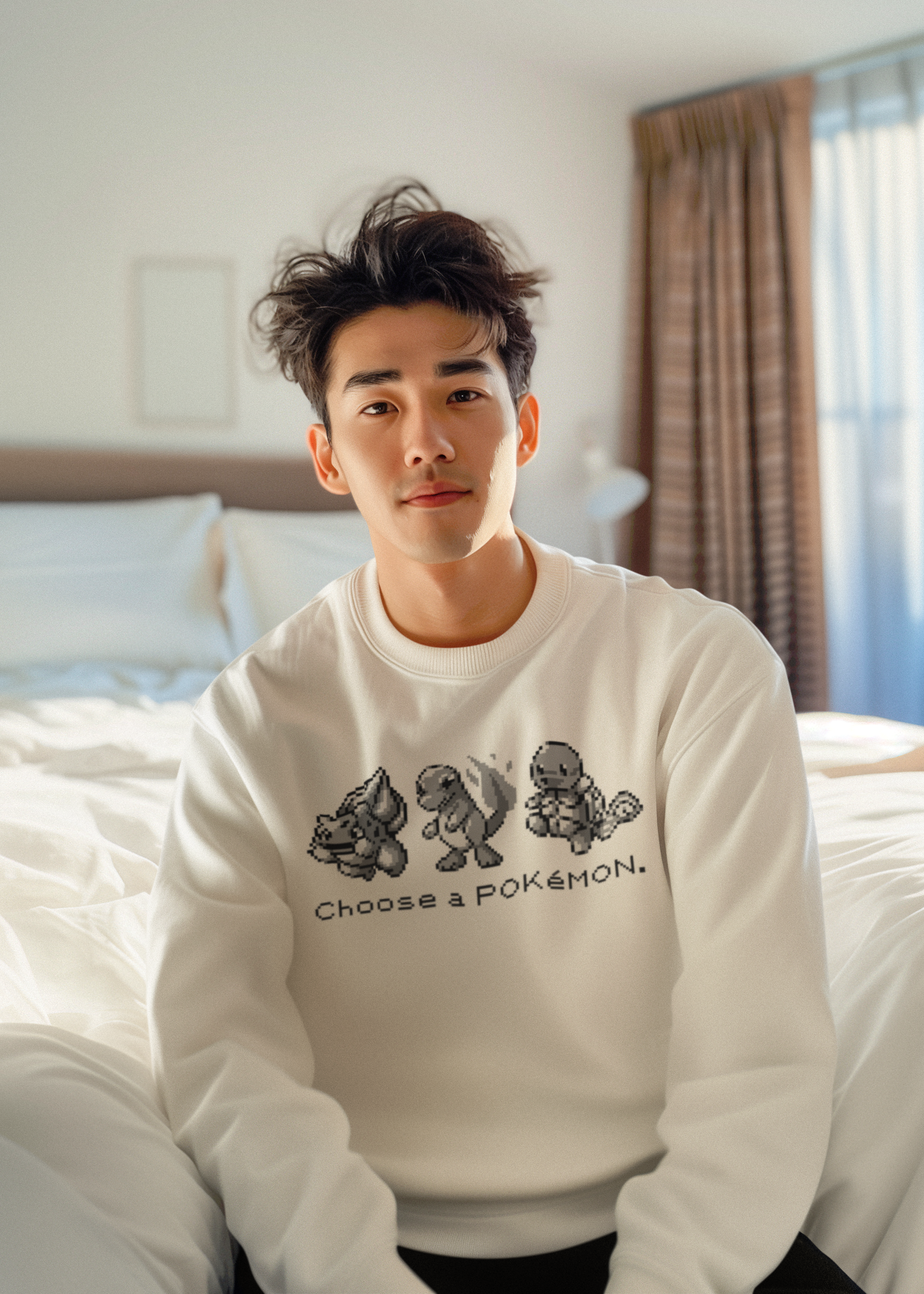 Red & Blue Sprites - CHOOSE - PKMN013 - Sudadera Cuello Redondo