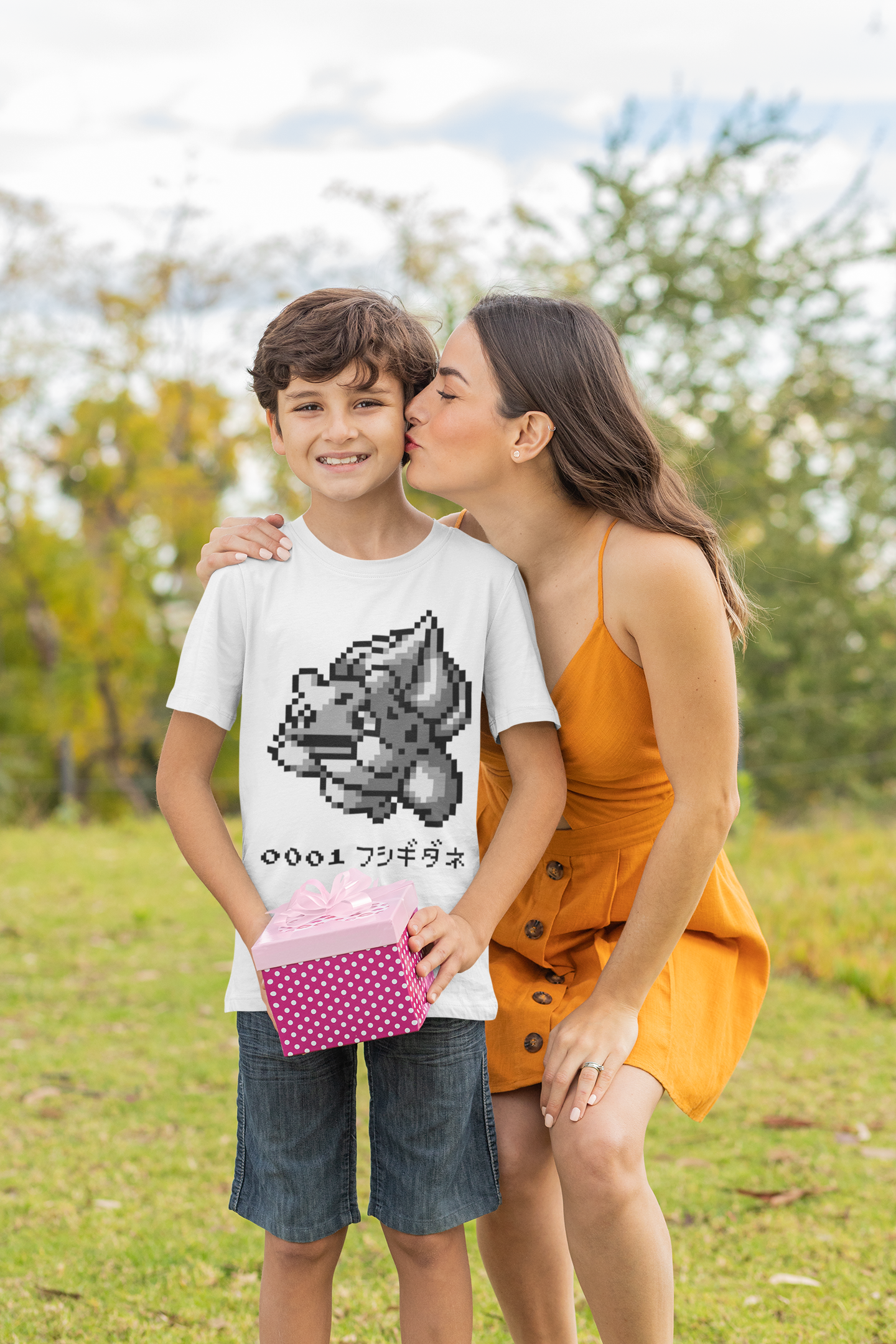 Red & Blue Sprites - PKMN001 - Playera Infantil Cuello Redondo (4 - 7 años)