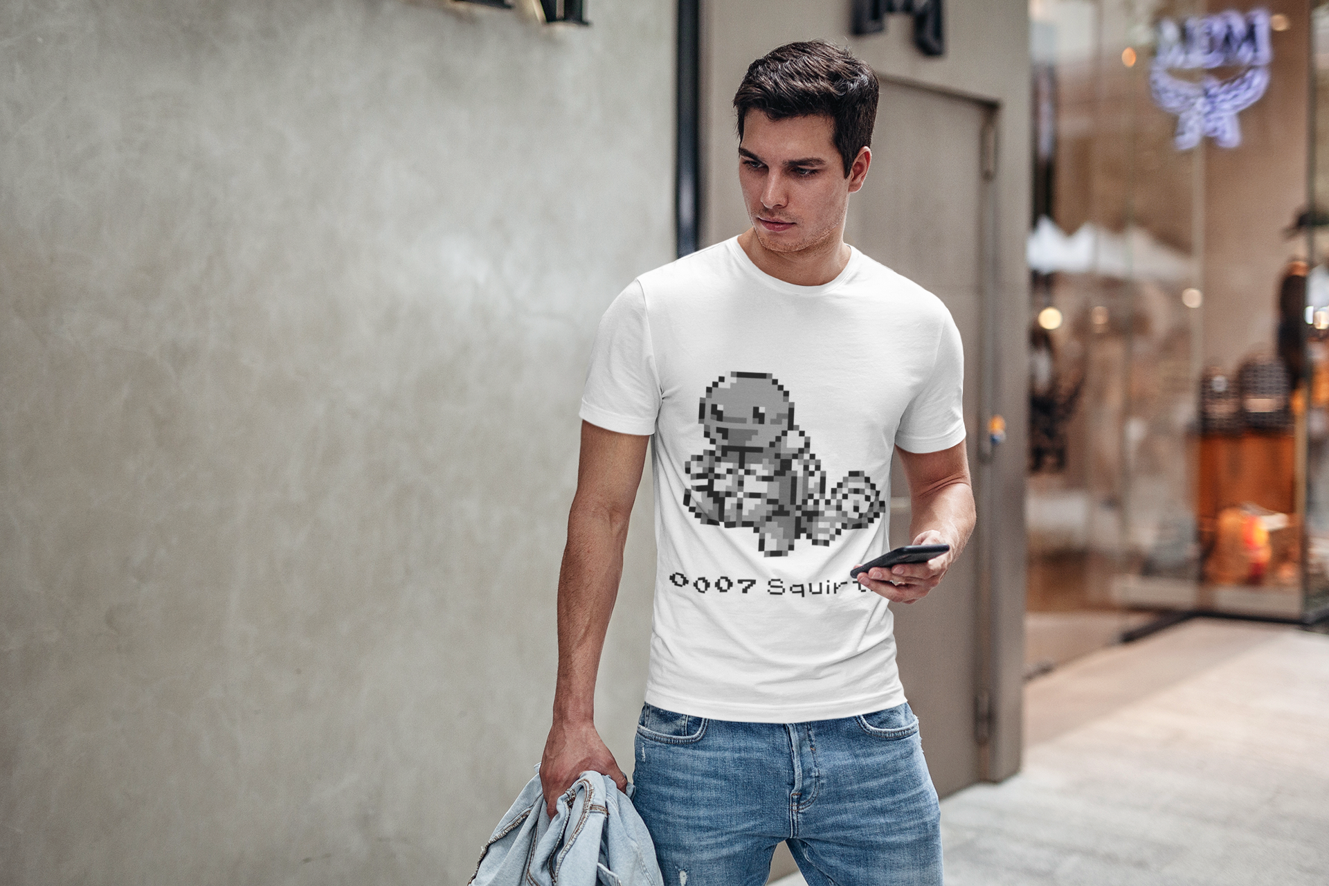 Red & Blue Sprites - PKMN006 - Playera Cuello Redondo