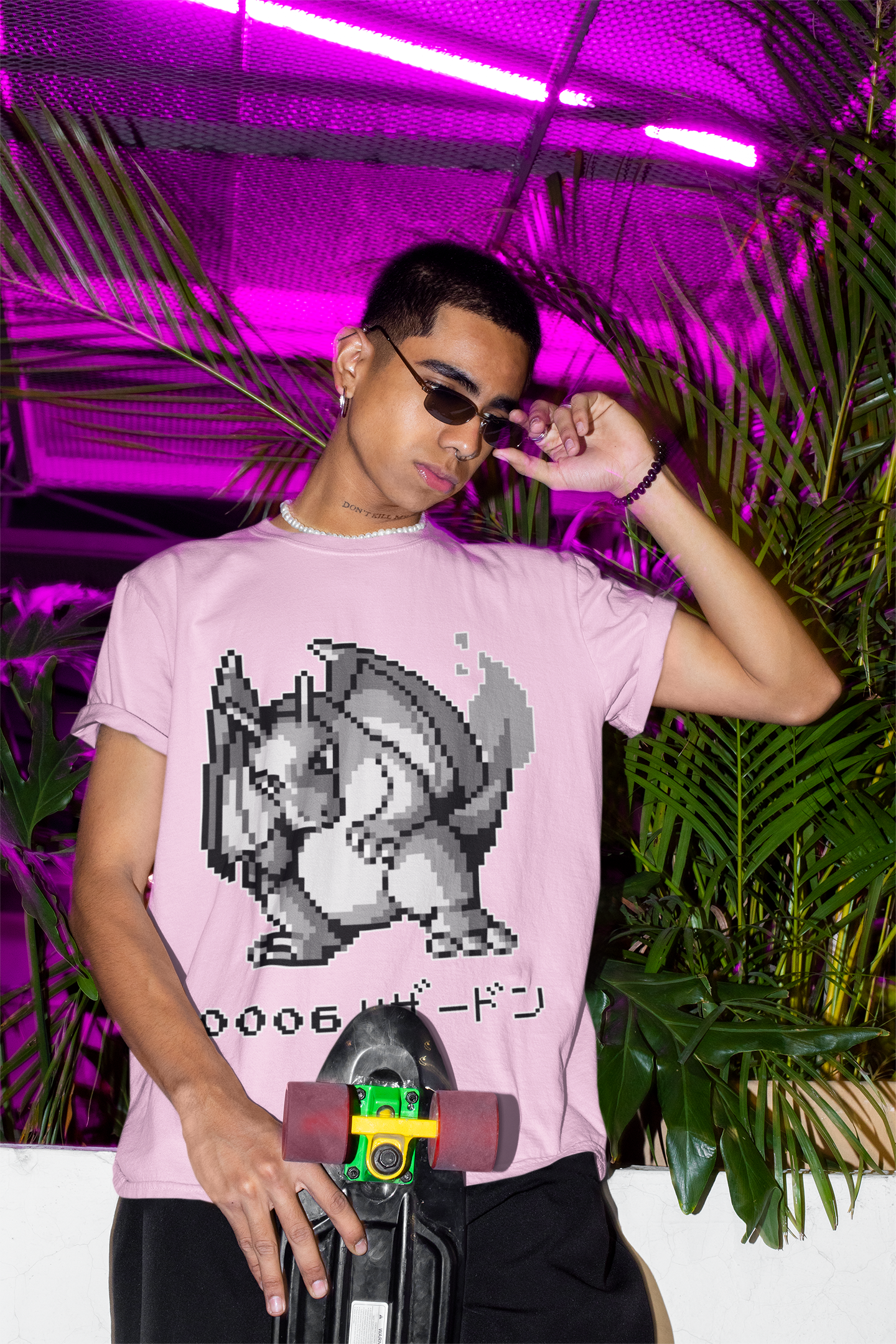 Red & Blue Sprites - PKMN009 - Playera Cuello Redondo