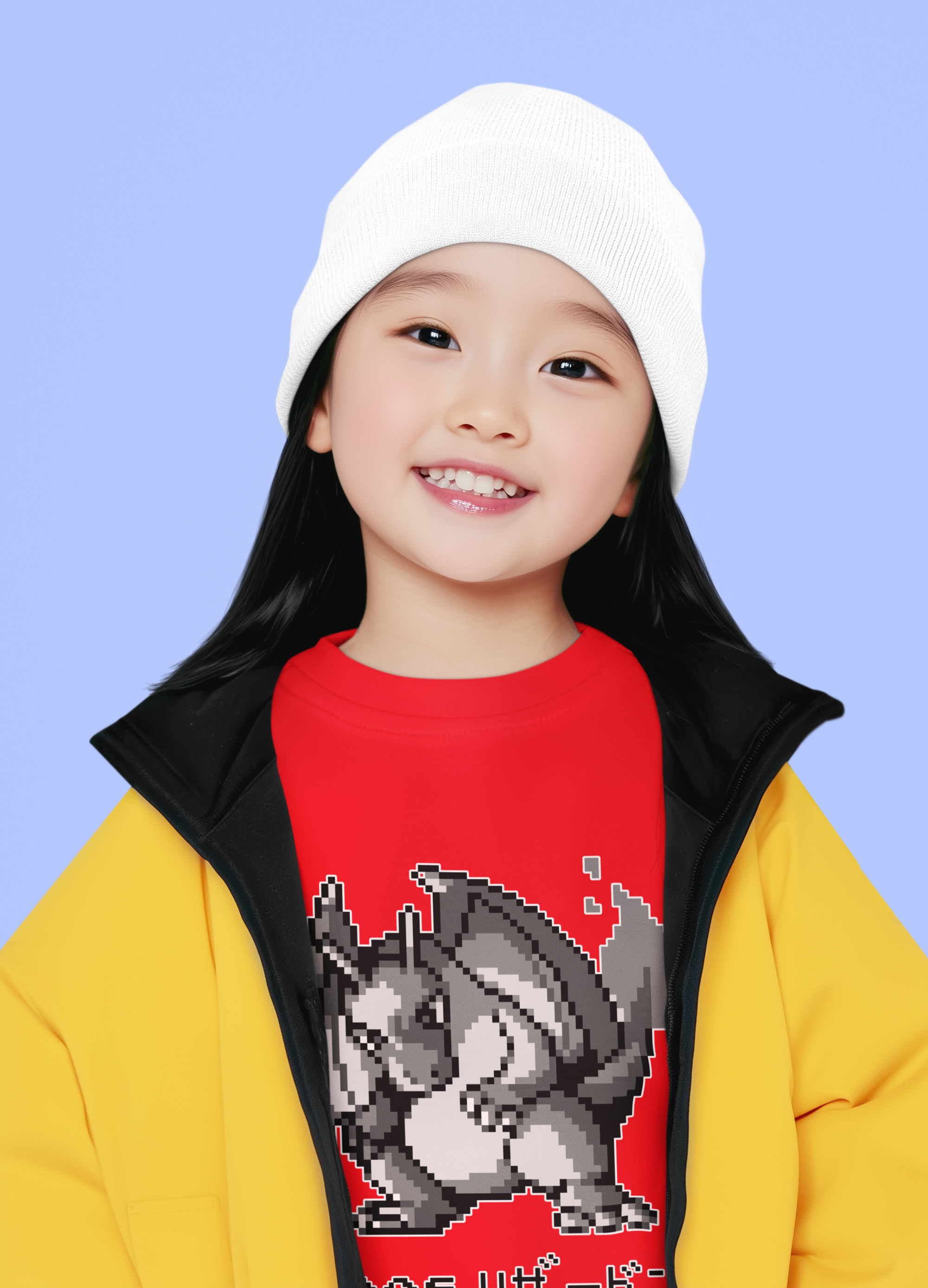 Red & Blue Sprites - PKMN009 - Playera Infantil Cuello Redondo (4 - 7 años)