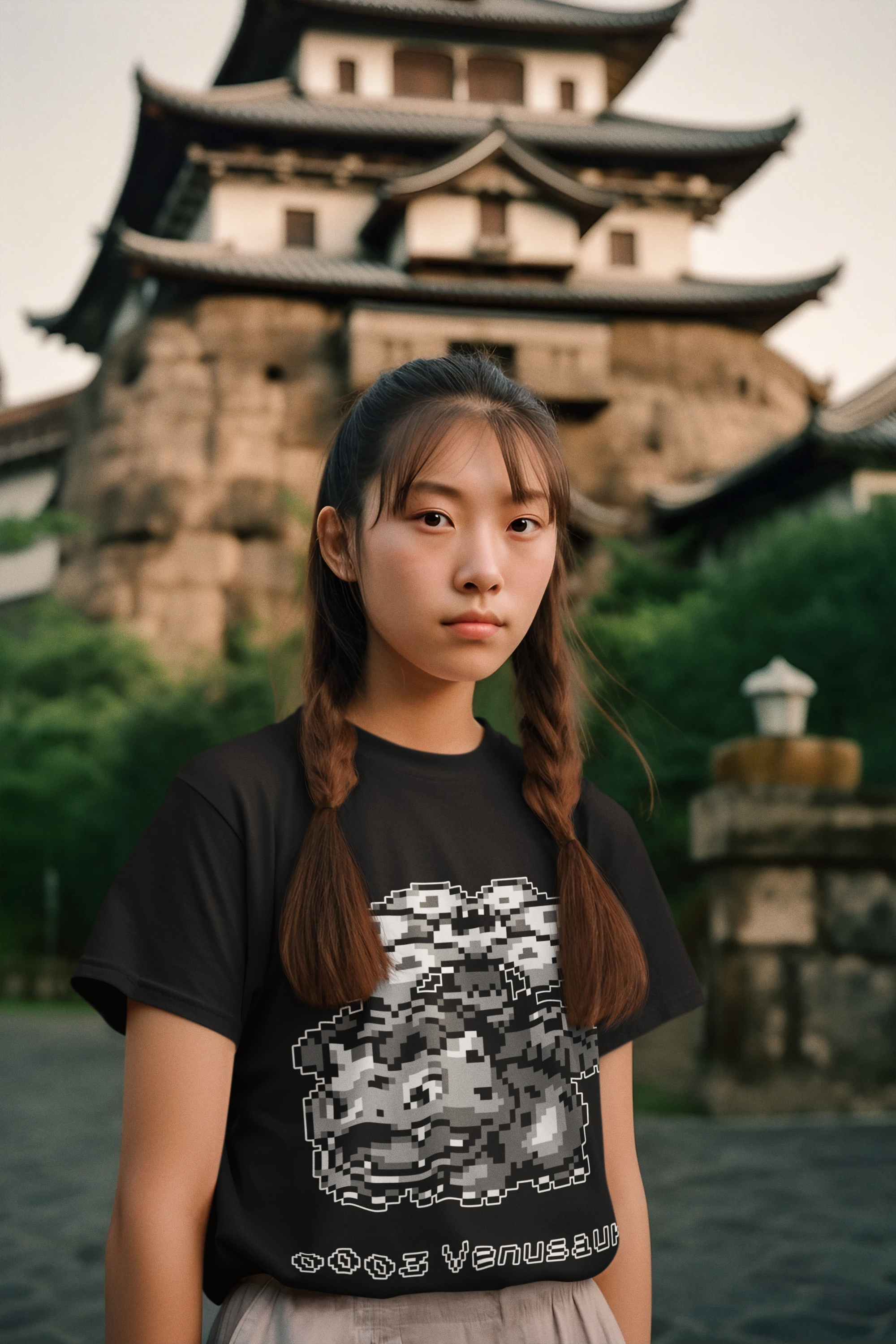 Red & Blue Sprites - PKMN008 - Playera Juvenil Cuello Redondo (8 - 14 años)