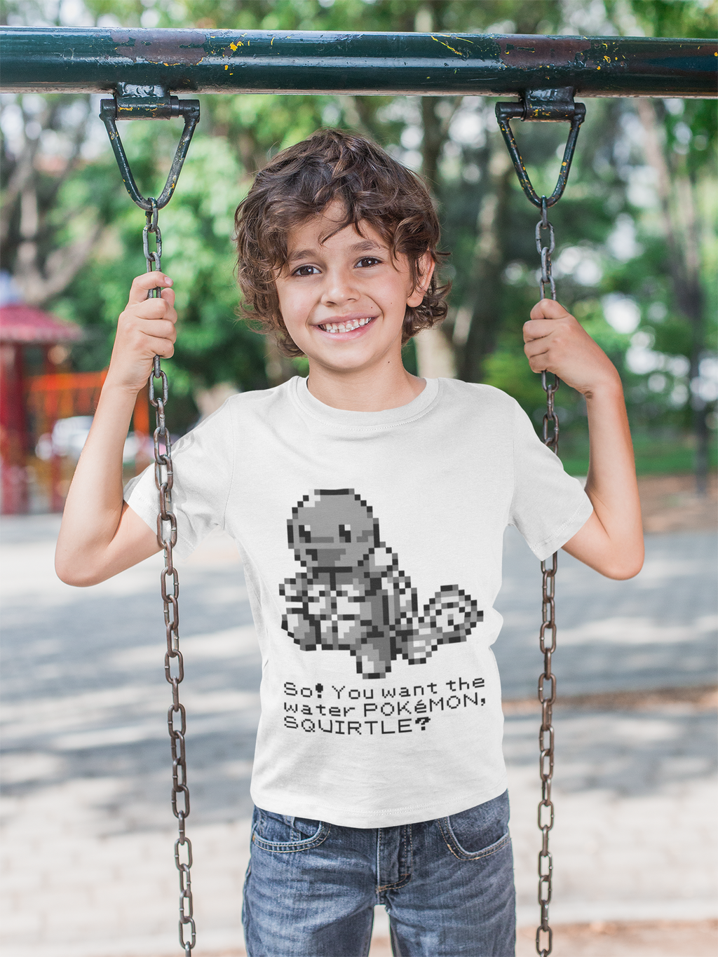 Red & Blue Sprites - So! - PKMN019 - Playera Infantil Cuello Redondo (4 - 7 años)