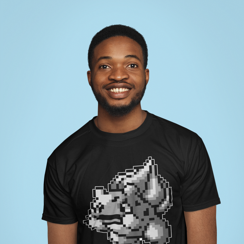 Red & Blue Sprites - PKMN001 - Playera Cuello Redondo