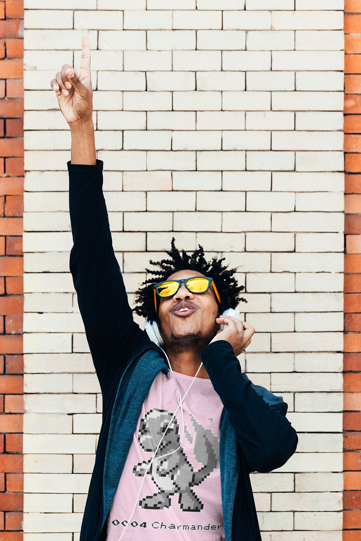 Red & Blue Sprites - PKMN005 - Playera Cuello Redondo