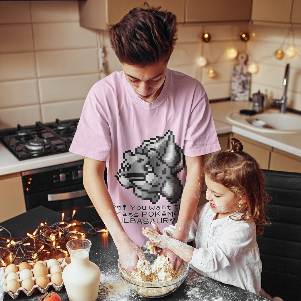 Red & Blue Sprites - So! - PKMN017 - Playera Juvenil Cuello Redondo (8 - 14 años)