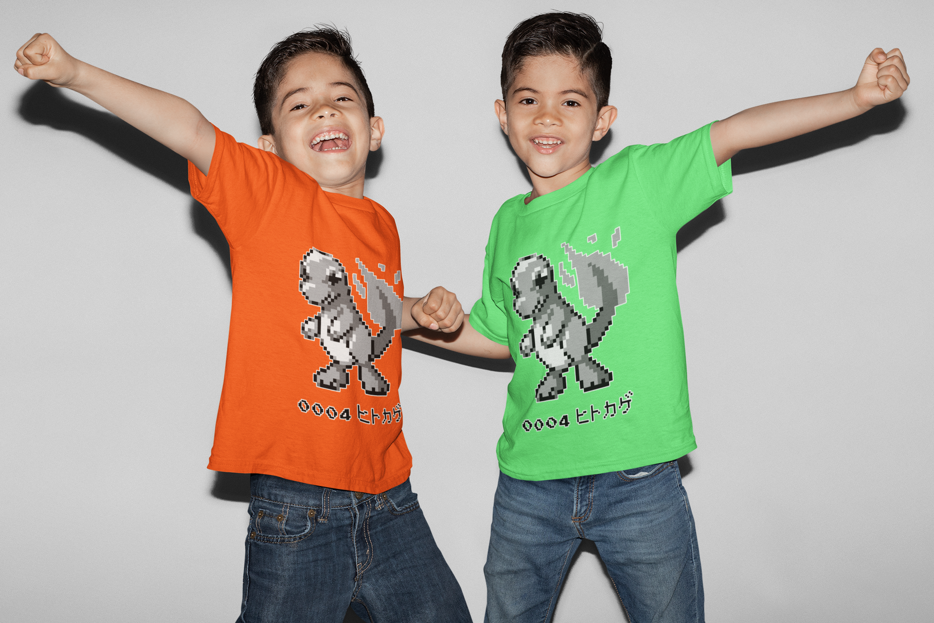 Red & Blue Sprites - PKMN002 - Playera Infantil Cuello Redondo (4 - 7 años)